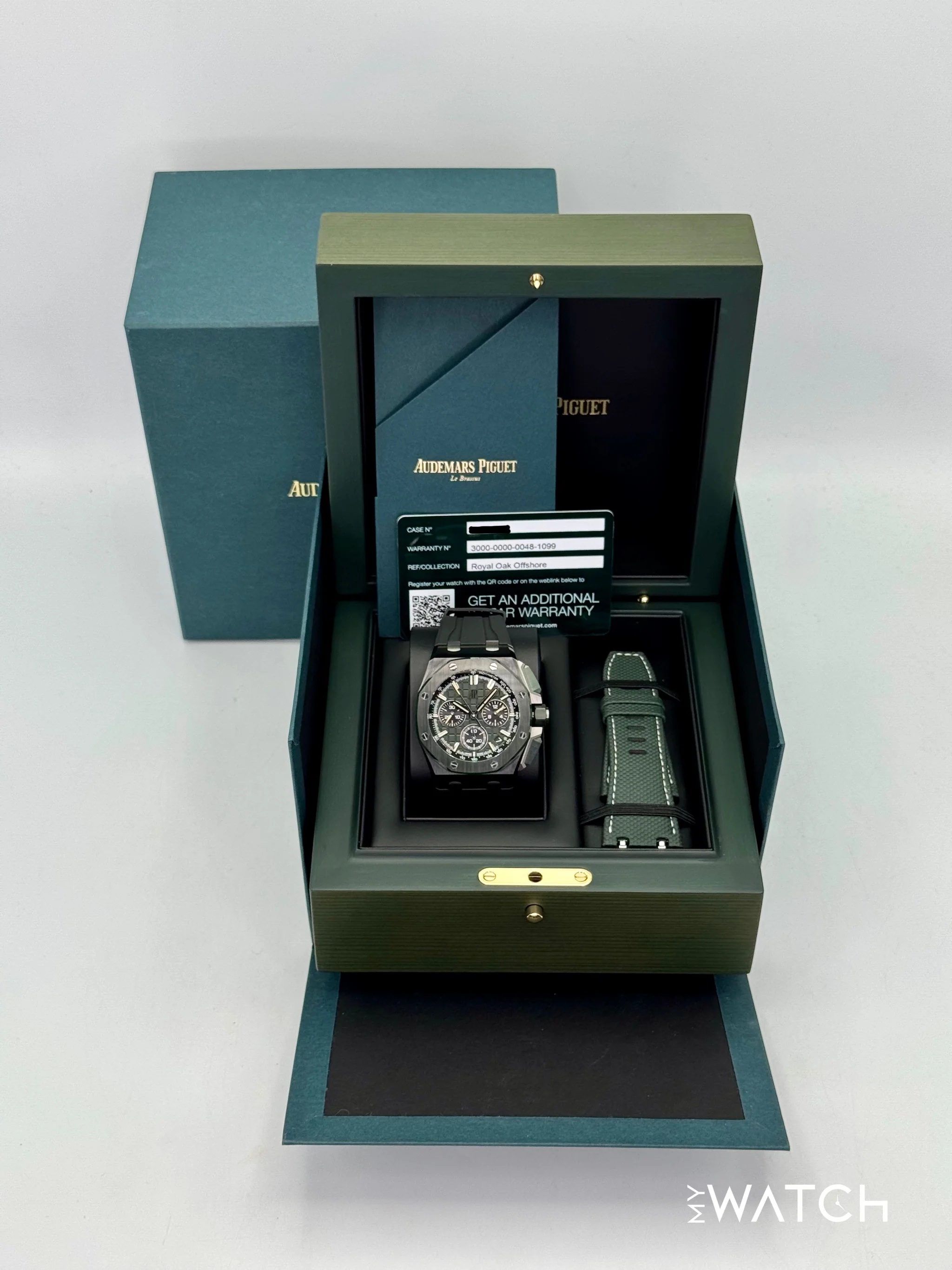 NEW 2025 Audemars Piguet Royal Oak Chroograph 43mm 26420CE Ceramic Green Dial - Image 8