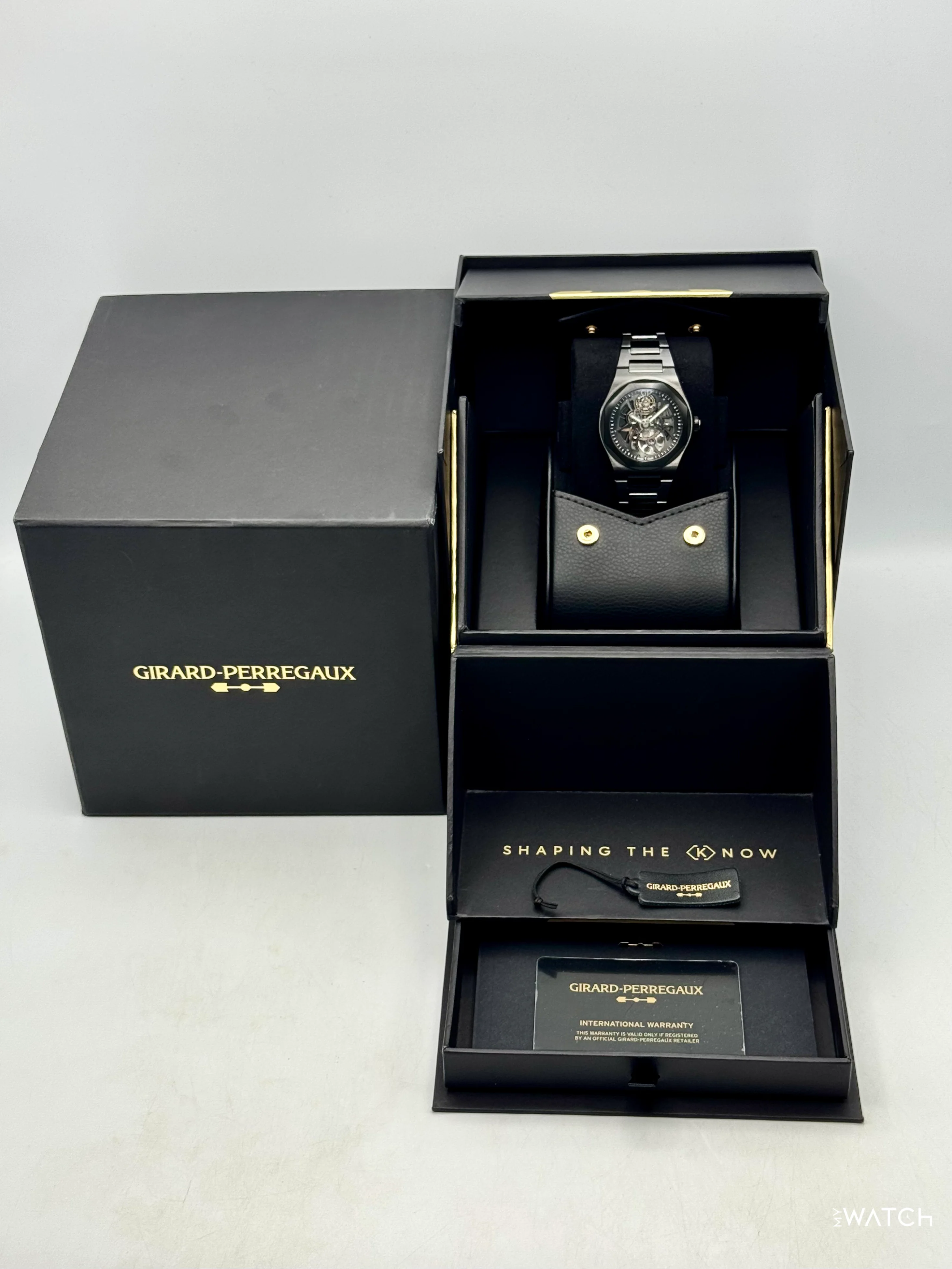 NEW 2025 Girard-Perregaux Laureato 42mm 81015-32-001-32A Black Skeleton Dial - Image 11