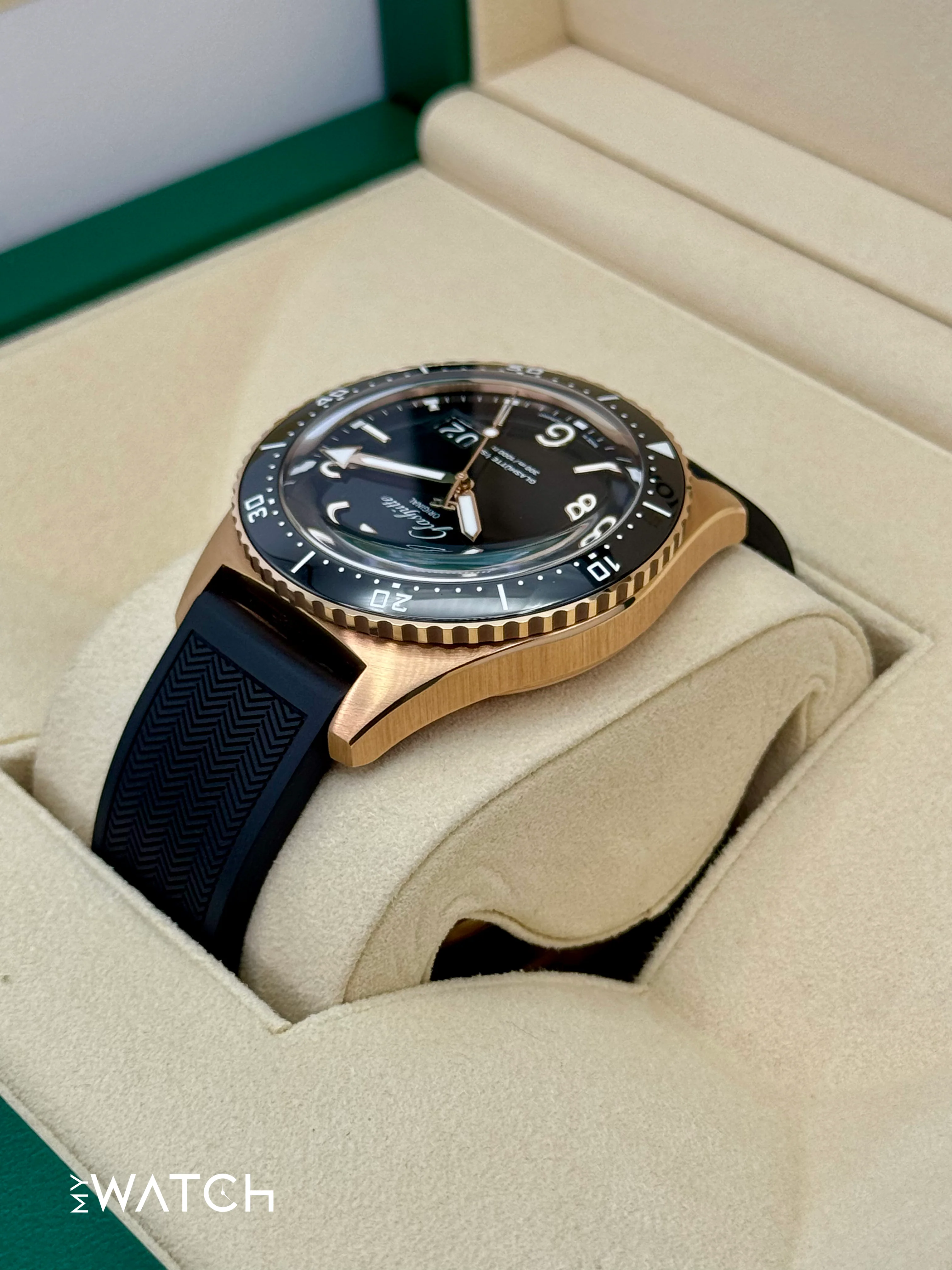 New 2025 Glashütte Seaq Panorama Date 43.2mm 1-36-13-03-90 Red Gold - Image 7