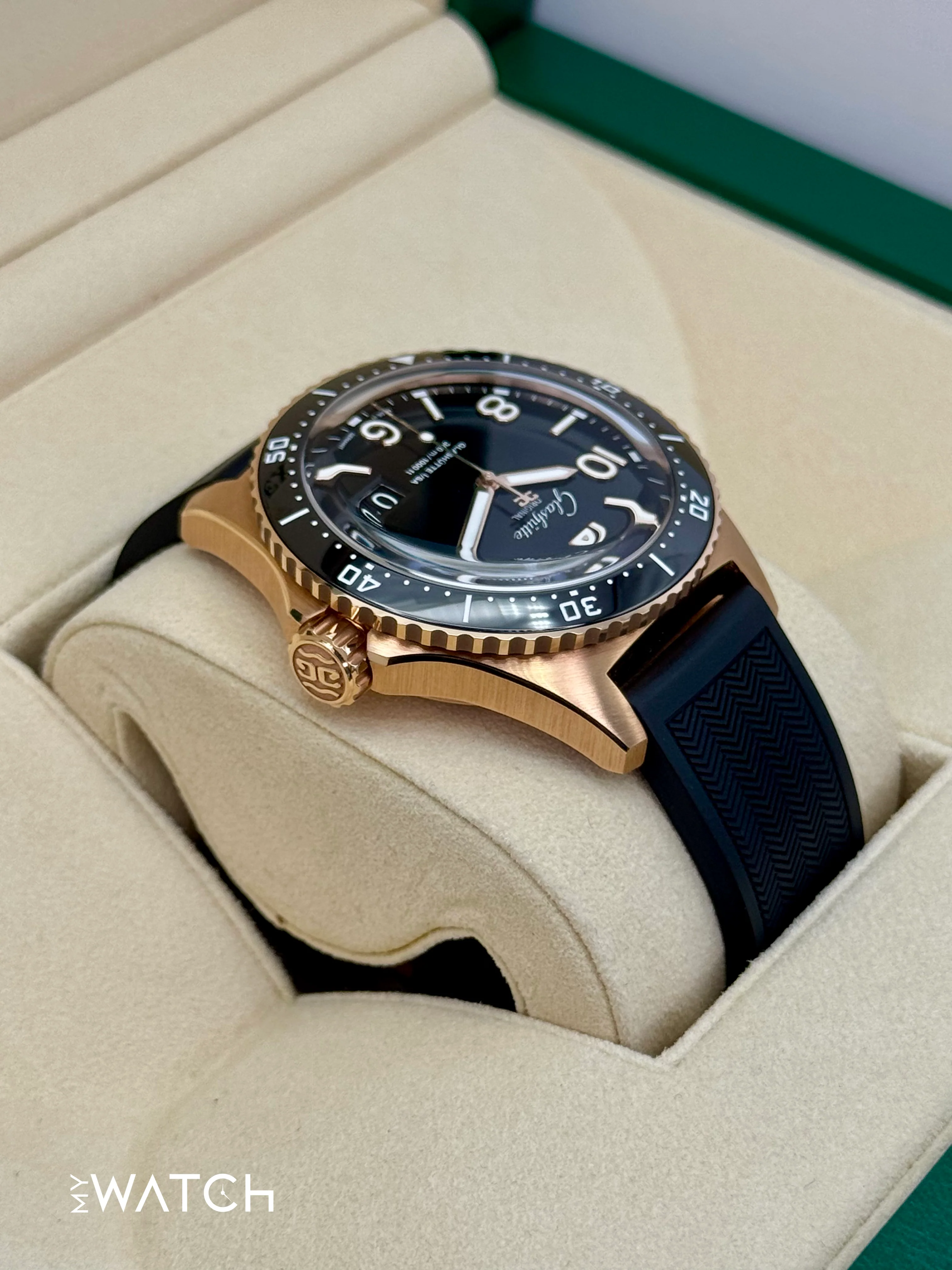 New 2025 Glashütte Seaq Panorama Date 43.2mm 1-36-13-03-90 Red Gold - Image 8