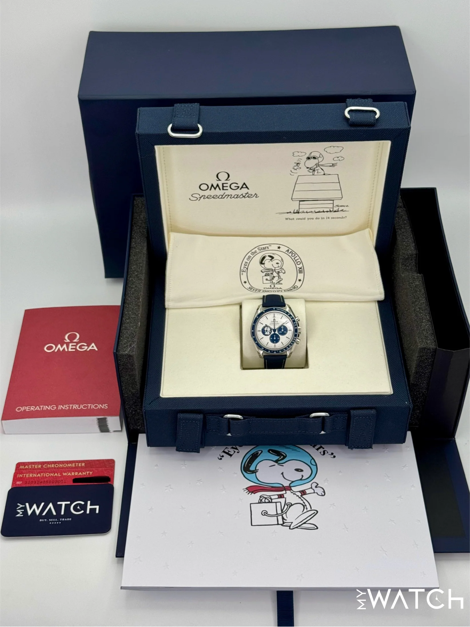 NEW 2025 Omega Speedmaster Silver Snoopy Award 310.32.42.50.02.001 - Image 10