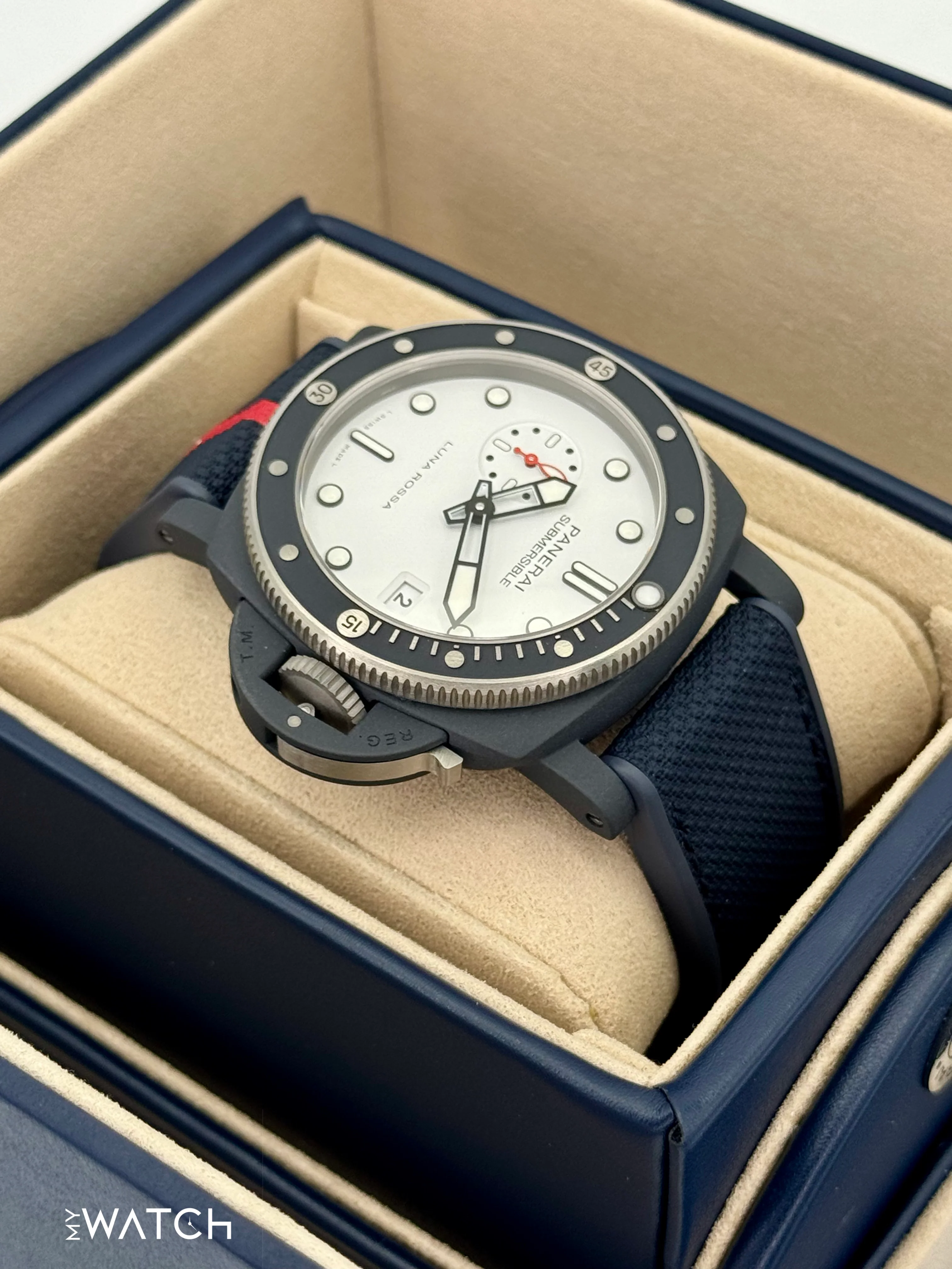 NEW 2025 Panerai Quarantaquattro 44mm PAM01543 Ceramic White Dial - Image 8