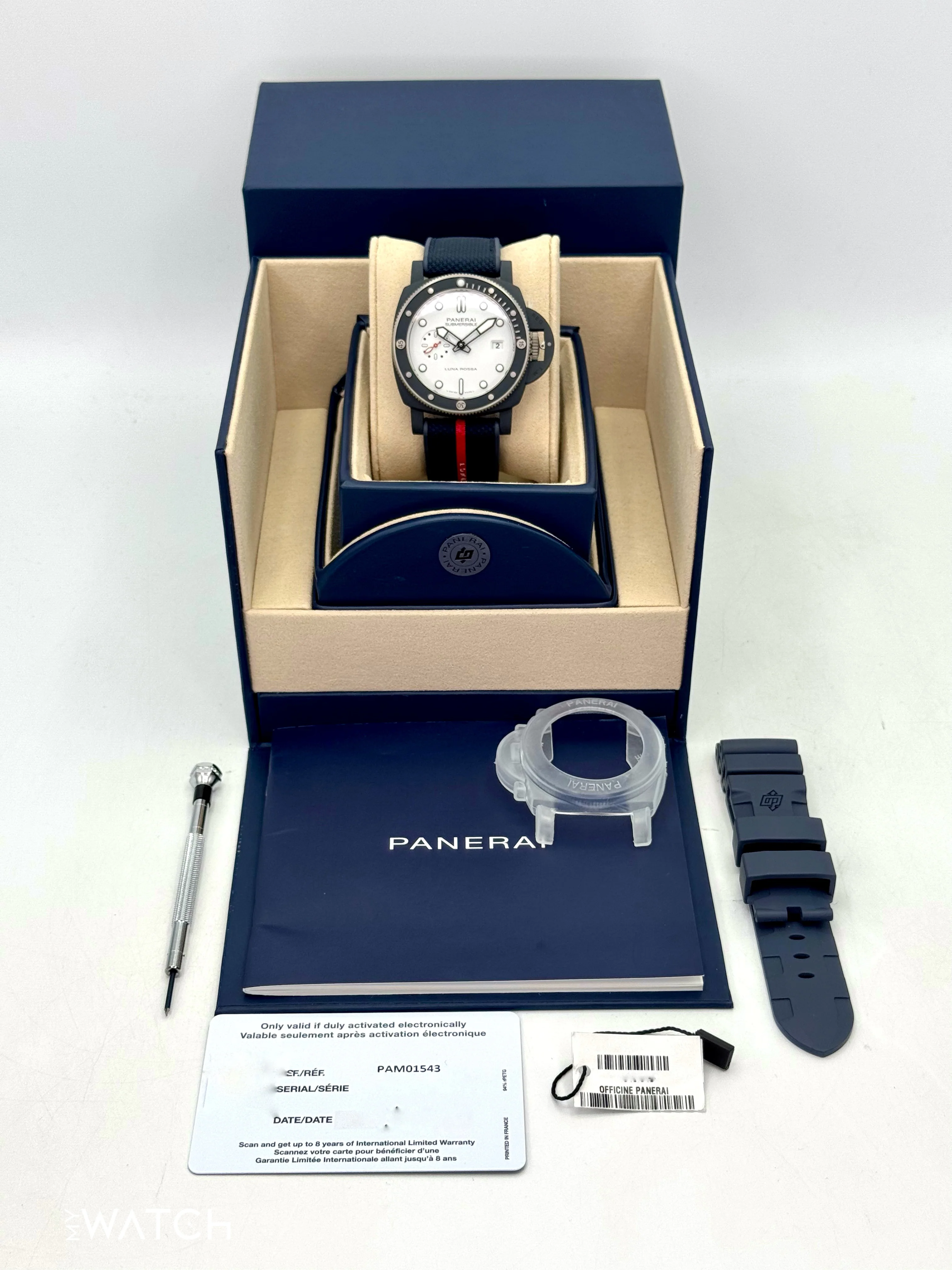 NEW 2025 Panerai Quarantaquattro 44mm PAM01543 Ceramic White Dial - Image 9