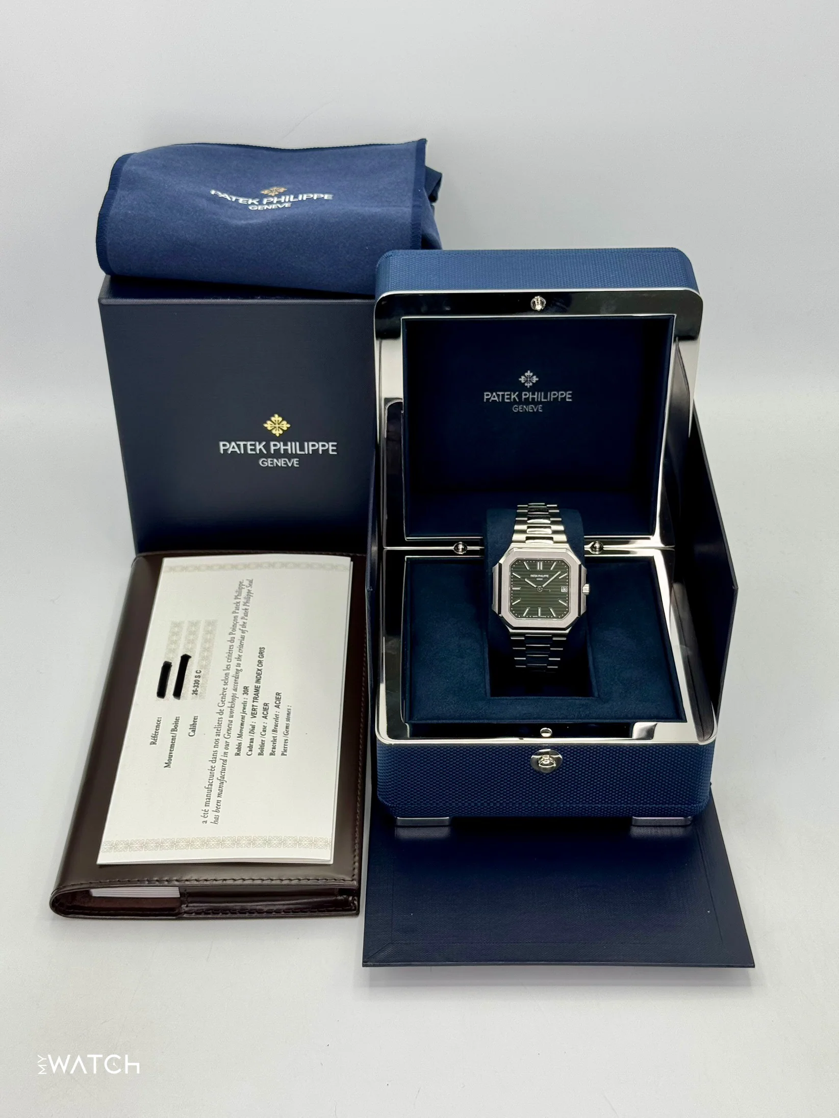 NEW 2025 Patek Philippe Cubitus 45mm 5821 Stainless Steel Green Dial - Image 11