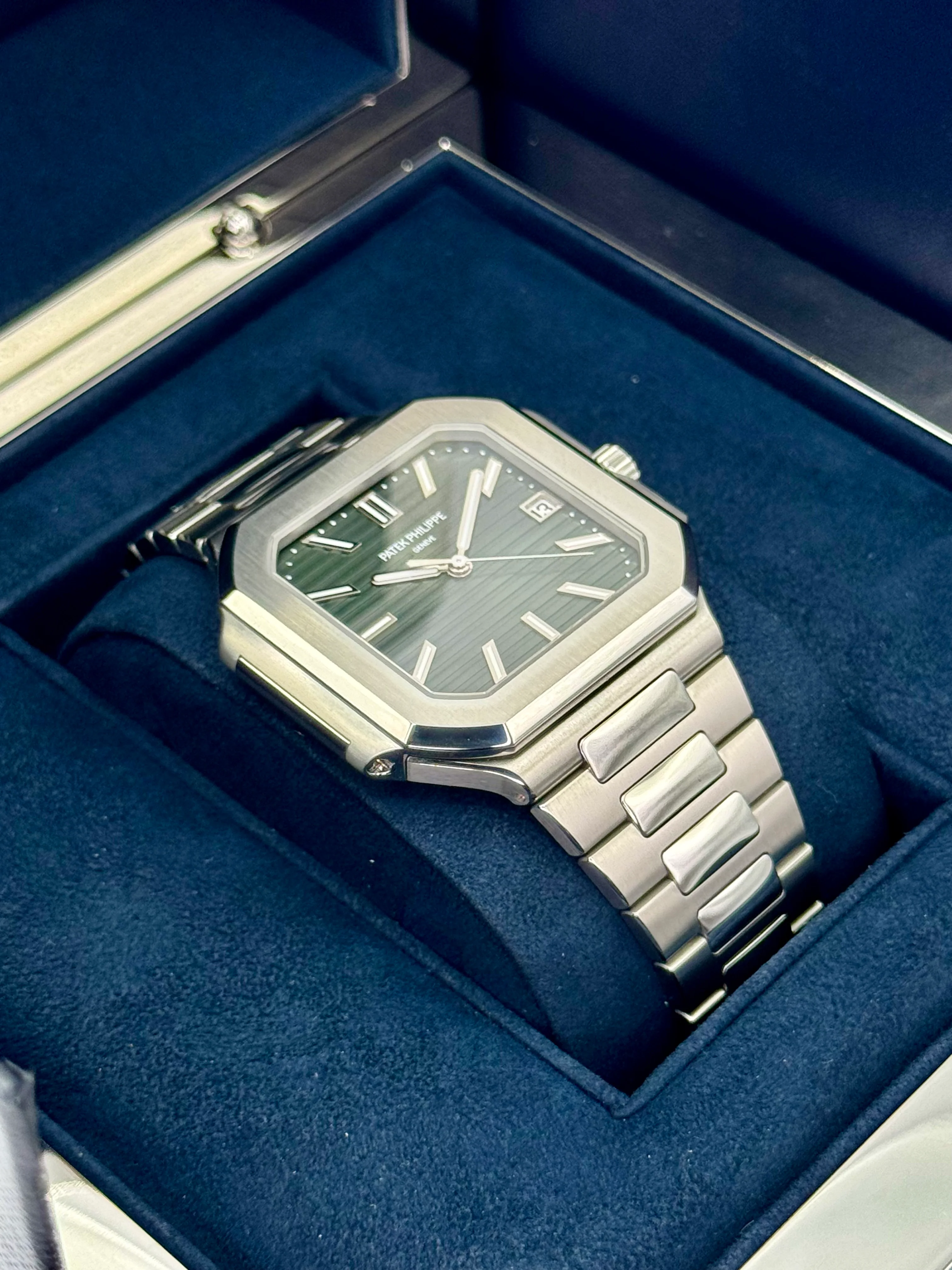 NEW 2025 Patek Philippe Cubitus 45mm 5821 Stainless Steel Green Dial - Image 6
