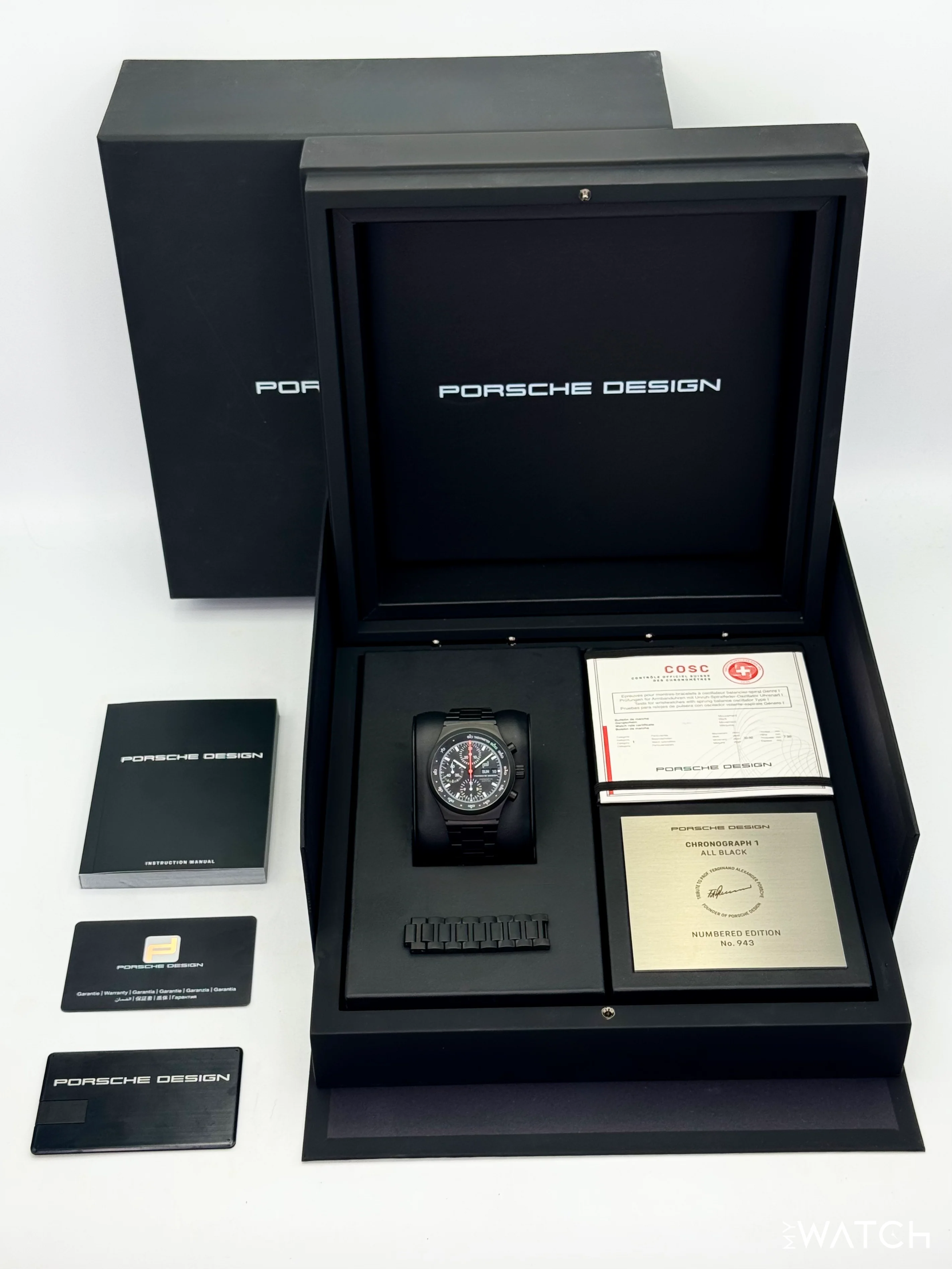 NEW 2025 Porsche Design Numbered Edition 41mm 6043.7.01.001.01.5 Titanium Black Dial - Image 11