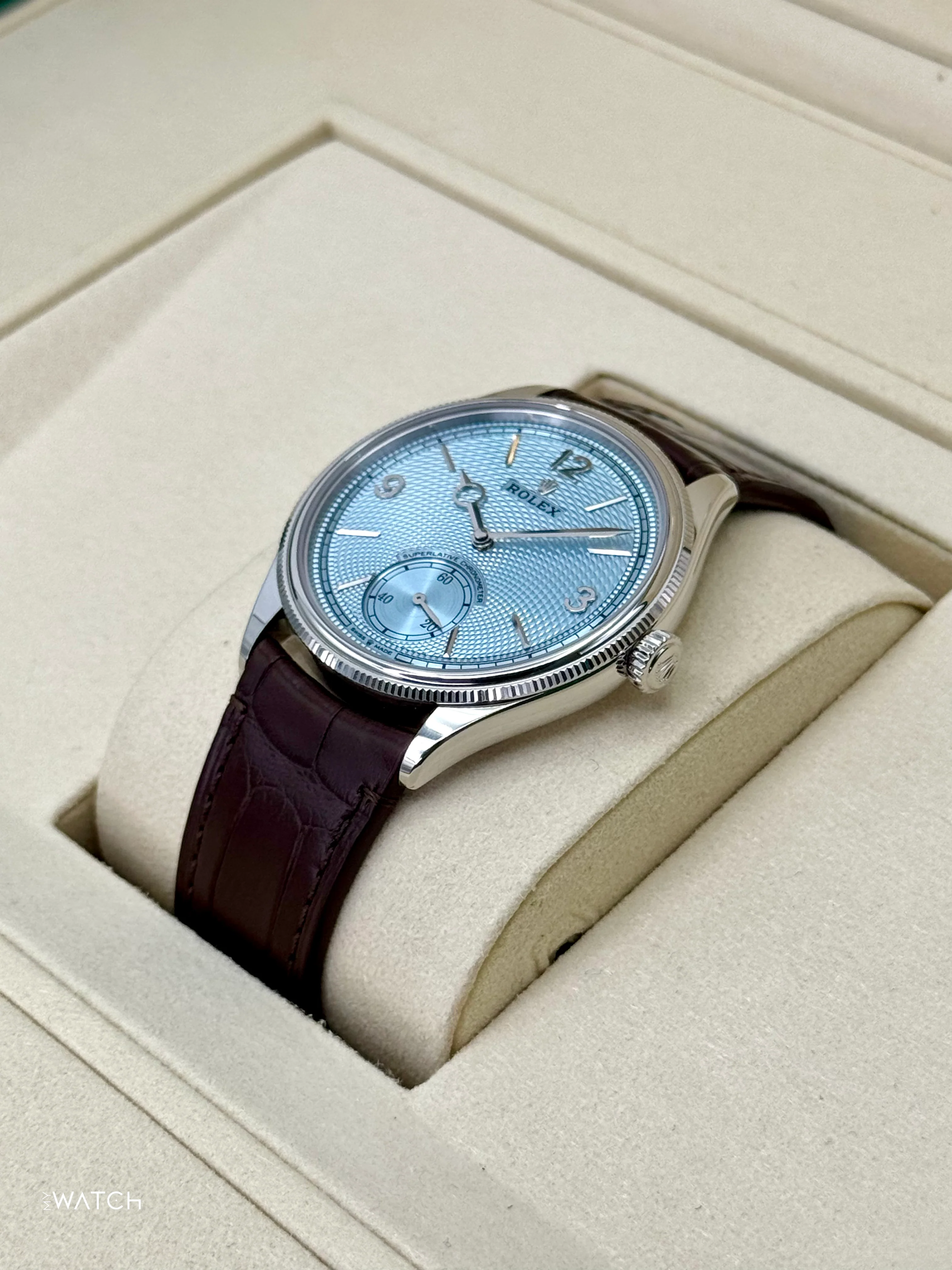 NEW 2025 Rolex 1908 39mm 52506 Platinum Ice Blue Dial - Image 5