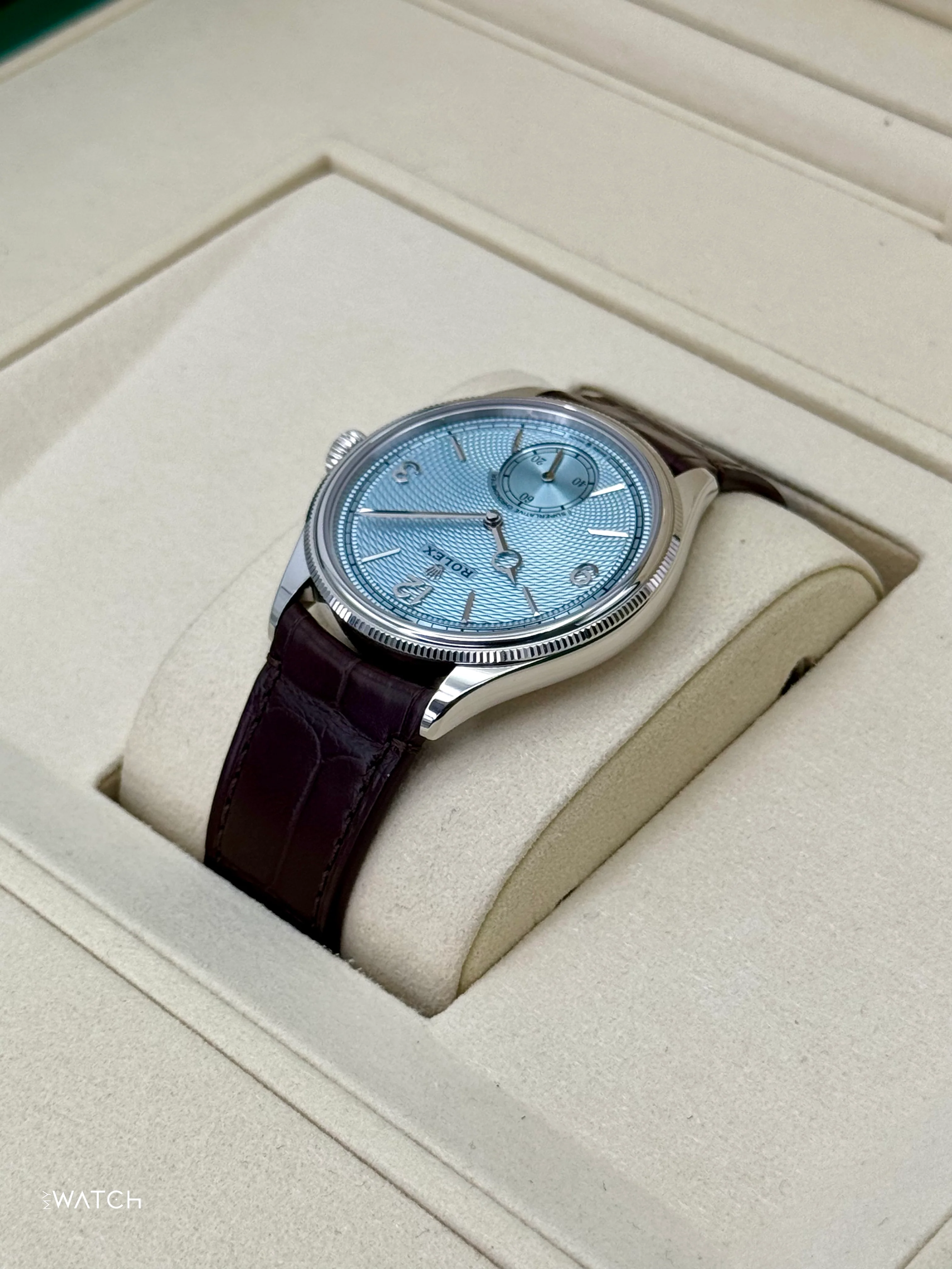 NEW 2025 Rolex 1908 39mm 52506 Platinum Ice Blue Dial - Image 7