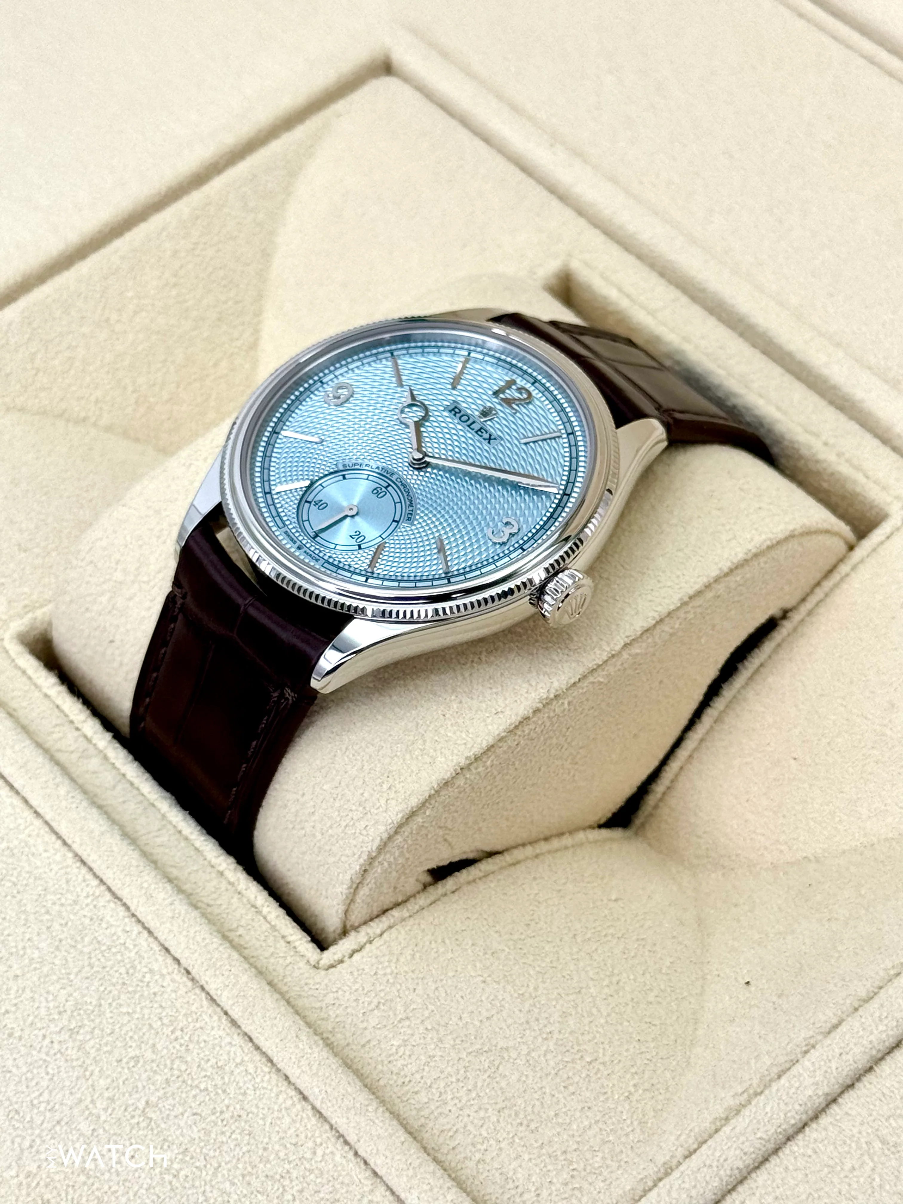 NEW 2025 Rolex 1908 39mm 52506 Platinum Ice Blue Dial - Image 5