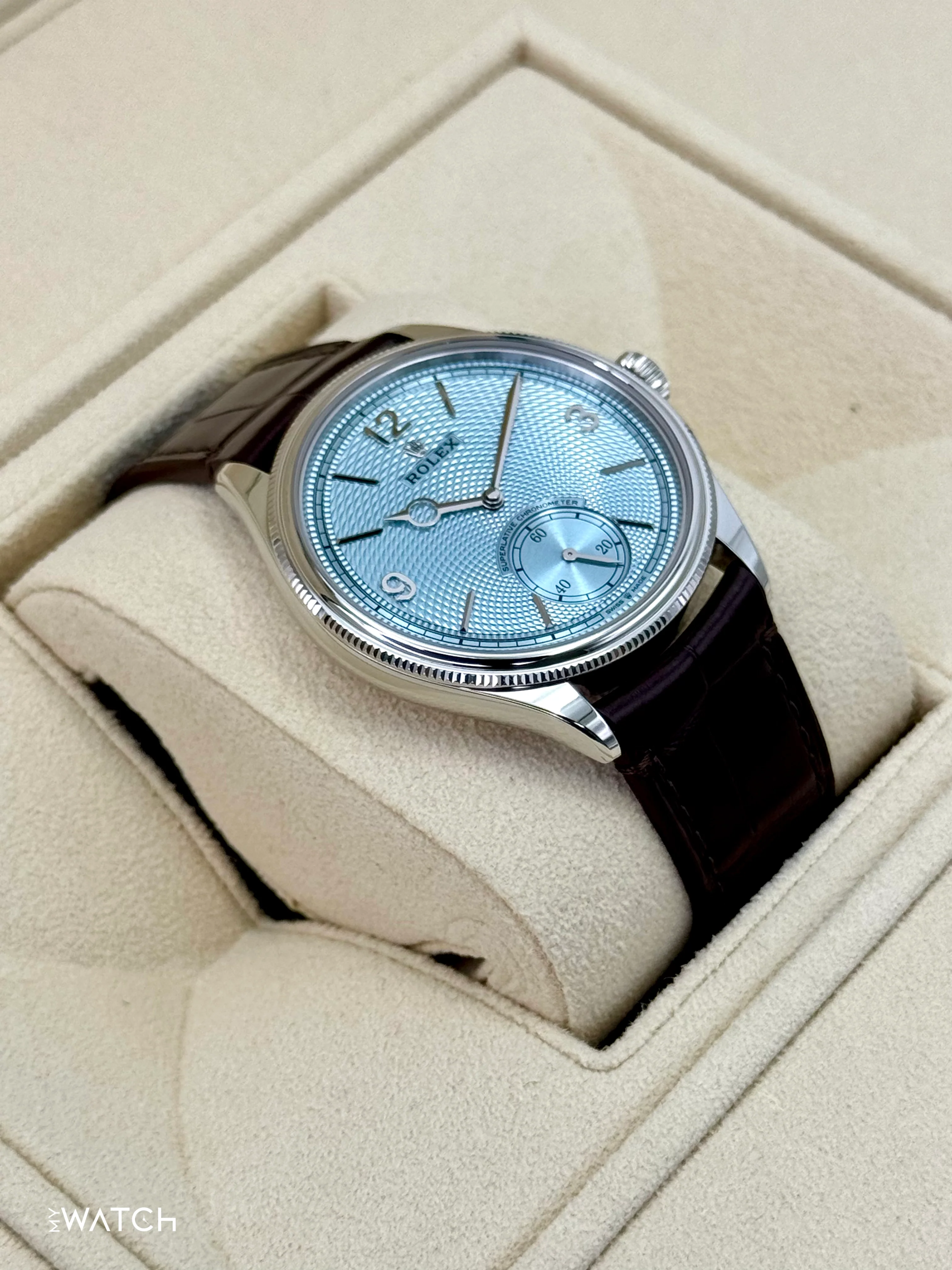 NEW 2025 Rolex 1908 39mm 52506 Platinum Ice Blue Dial - Image 6