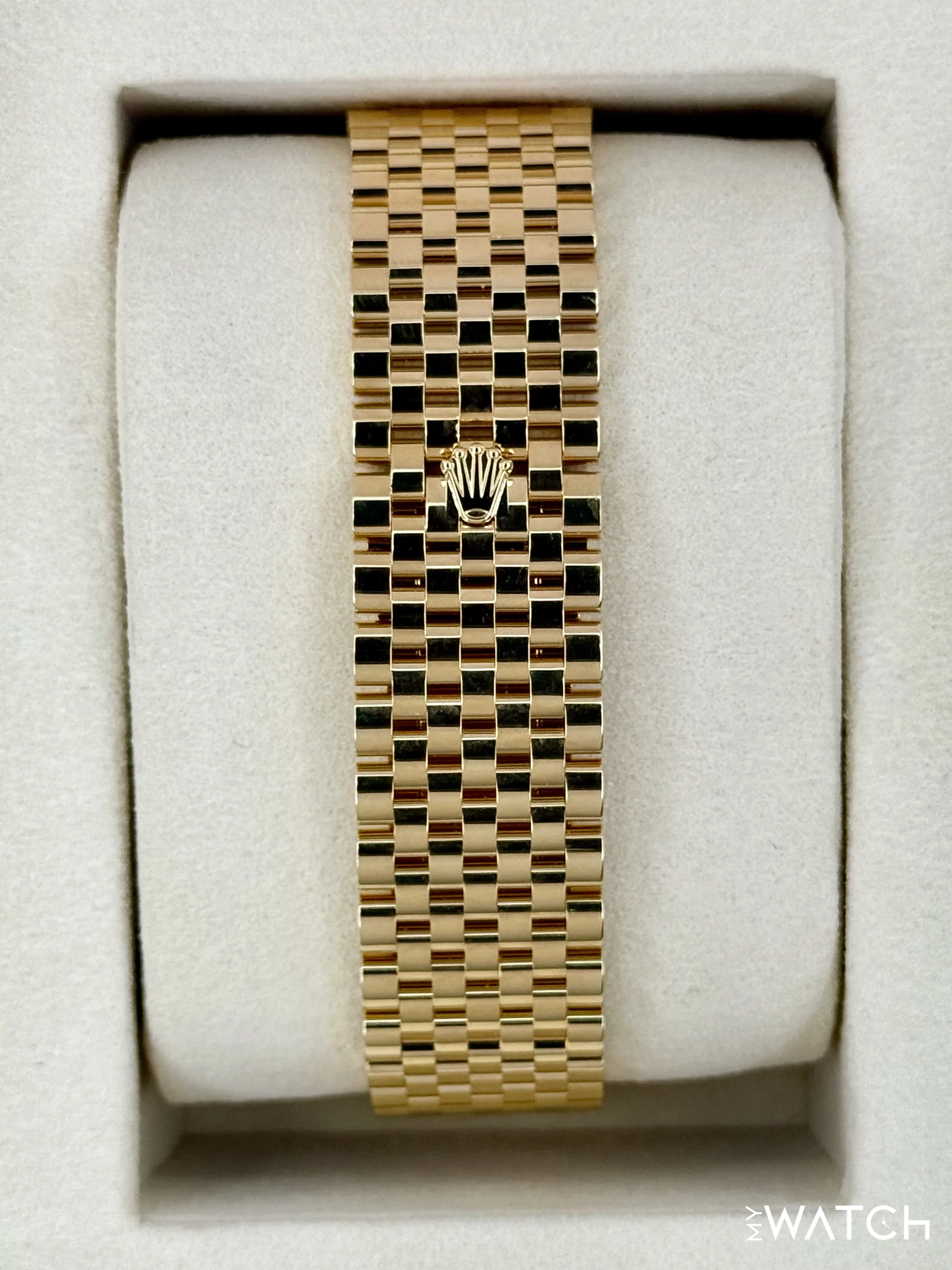 NEW 2025 Rolex 1908 39mm 52508 Yellow Gold Settimo Bracelet Black Dial - Image 2