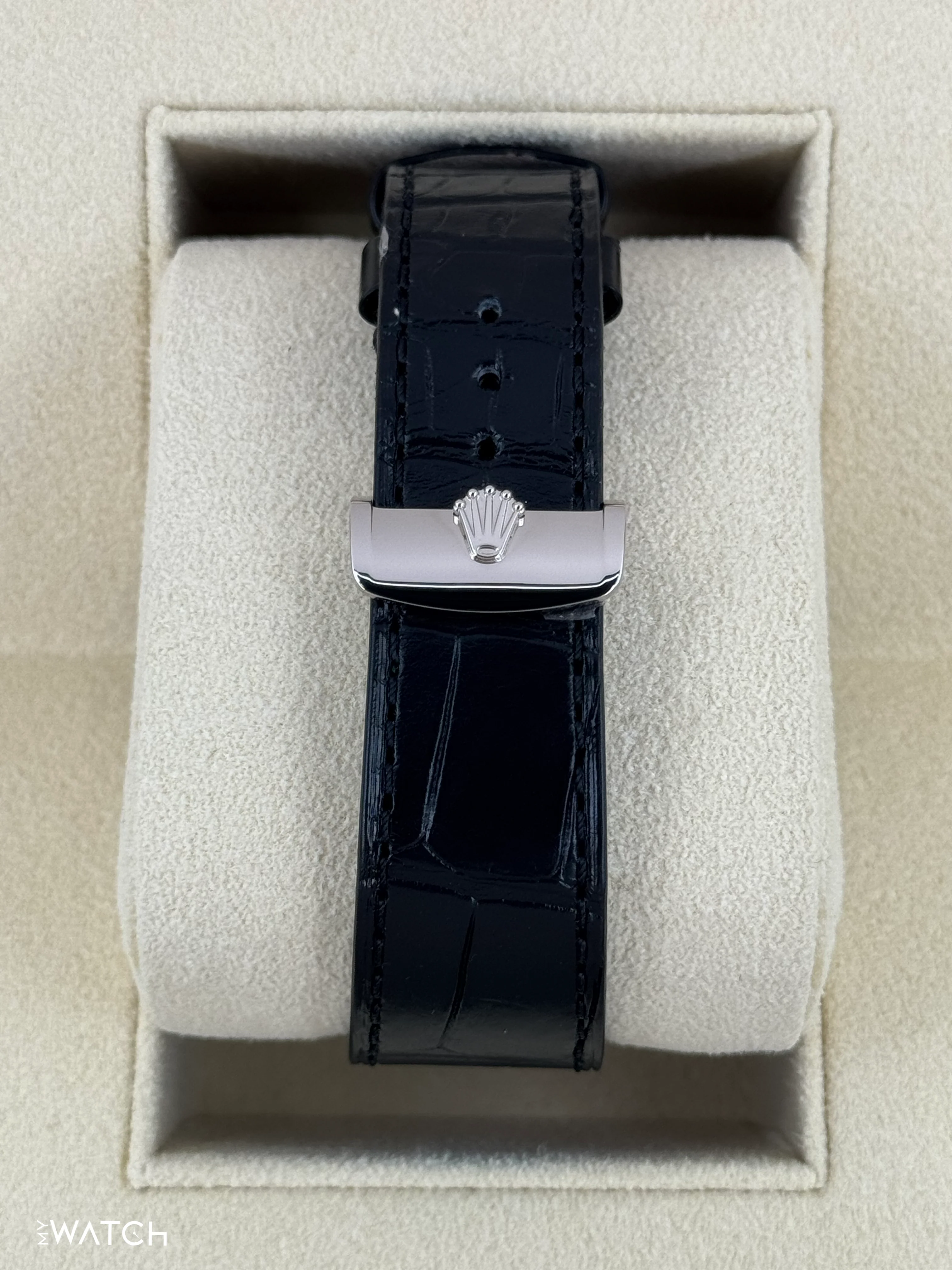NEW 2025 Rolex 1908 39mm 52509 18kt White Gold Black Dial - Image 2