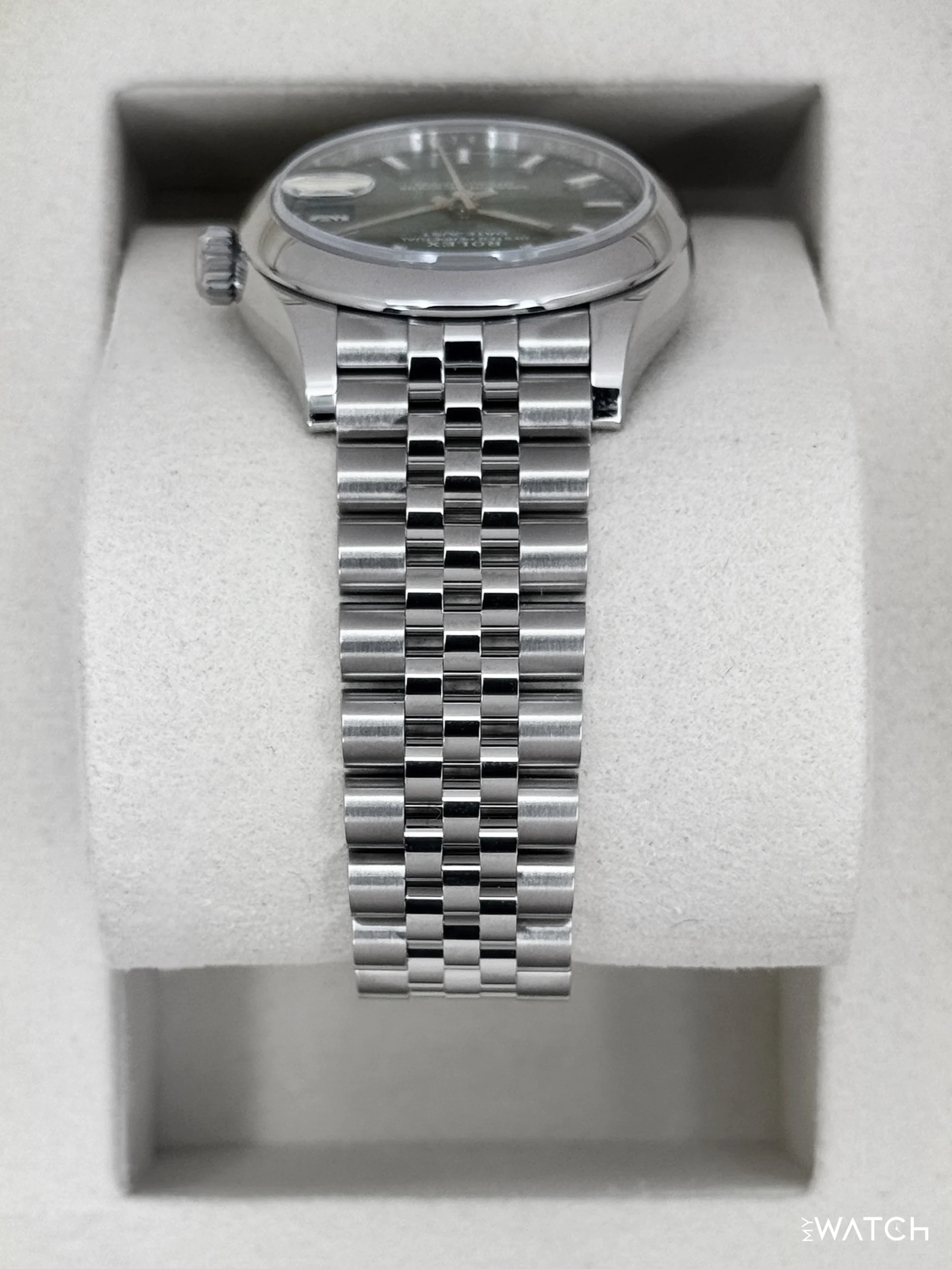 NEW 2025 Rolex Datejust 31mm 278240 Stainless Steel Jubilee Mint Green Dial - Image 4