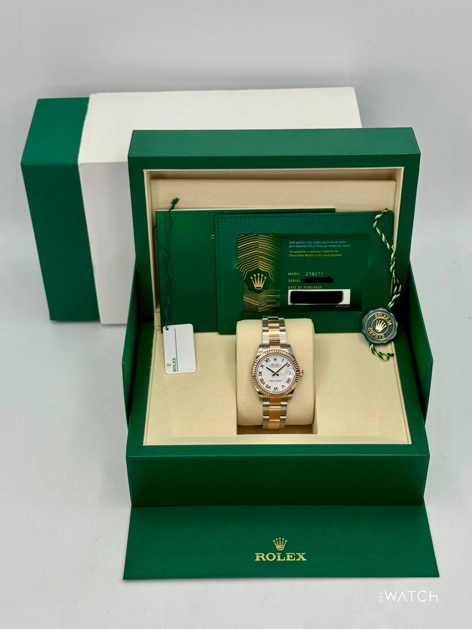 NEW 2025 Rolex Ladies Datejust 31mm 278271 Two-Tone Oyster White Dial - Image 9