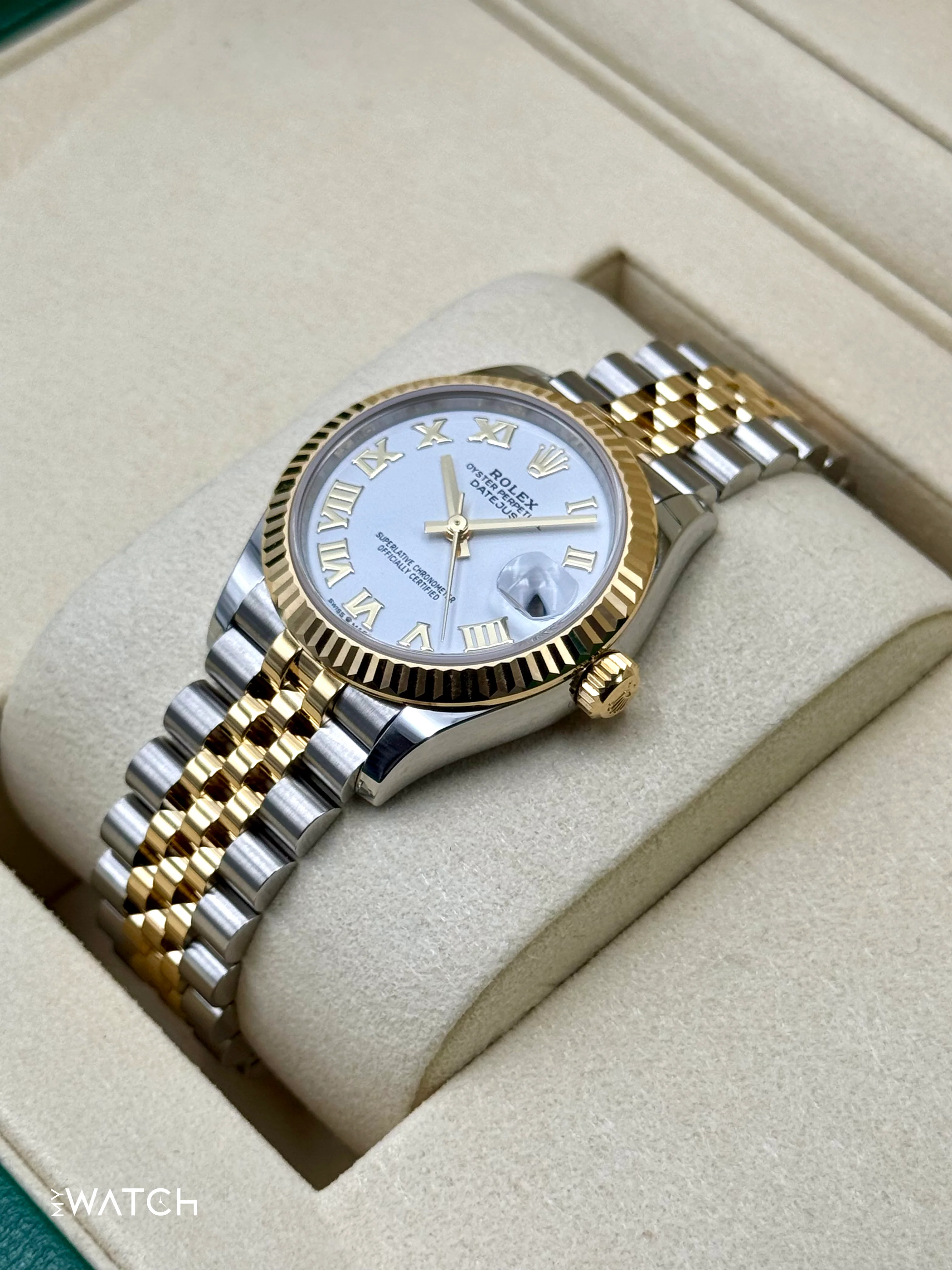 NEW 2025 Rolex Datejust 31mm 278273 Two-Tone Jubilee White Dial - Image 5