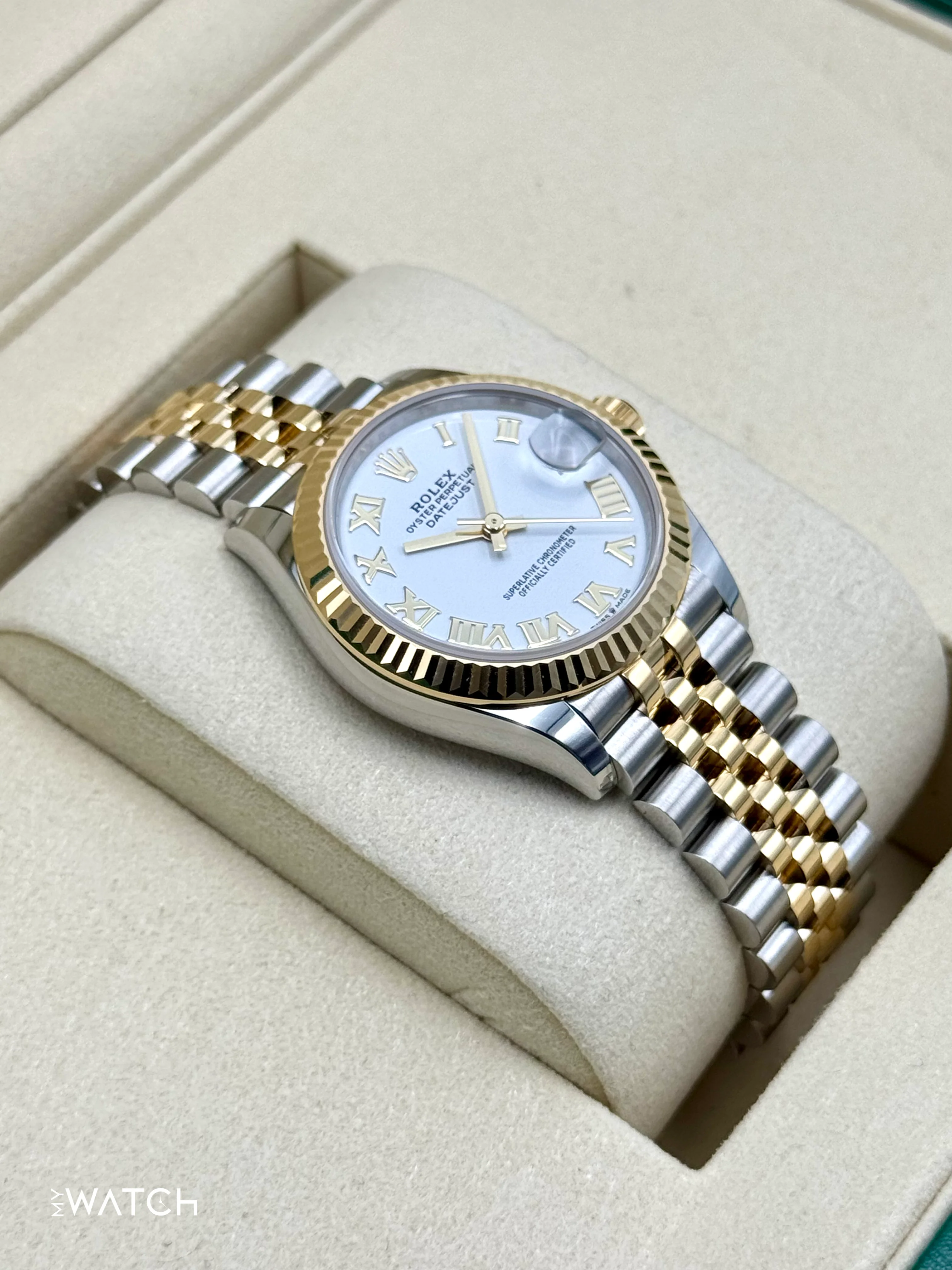 NEW 2025 Rolex Datejust 31mm 278273 Two-Tone Jubilee White Dial - Image 6