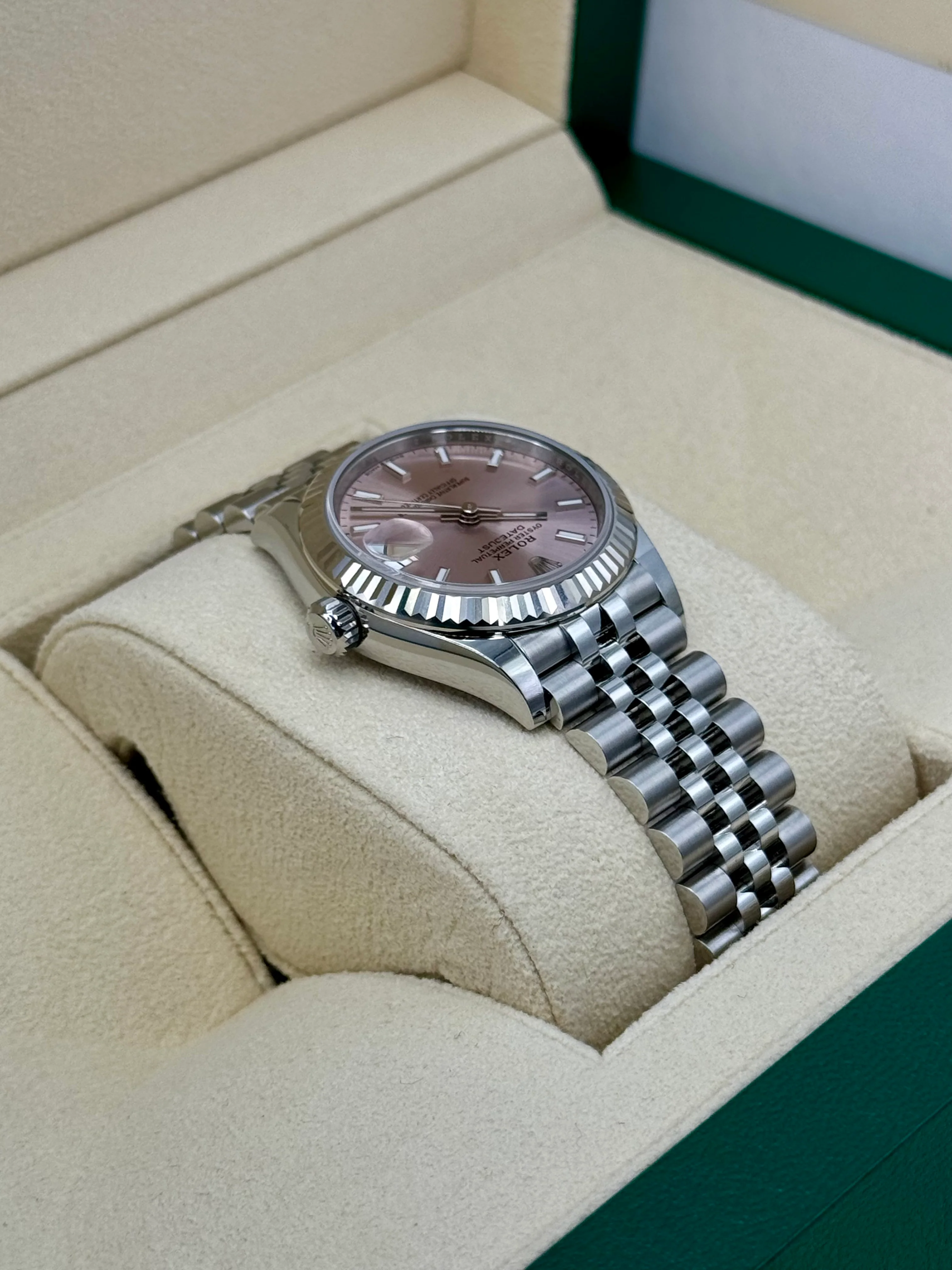 NEW 2025 Rolex Datejust 31mm 278274 Stainless Steel Jubilee Pink Dial - Image 8