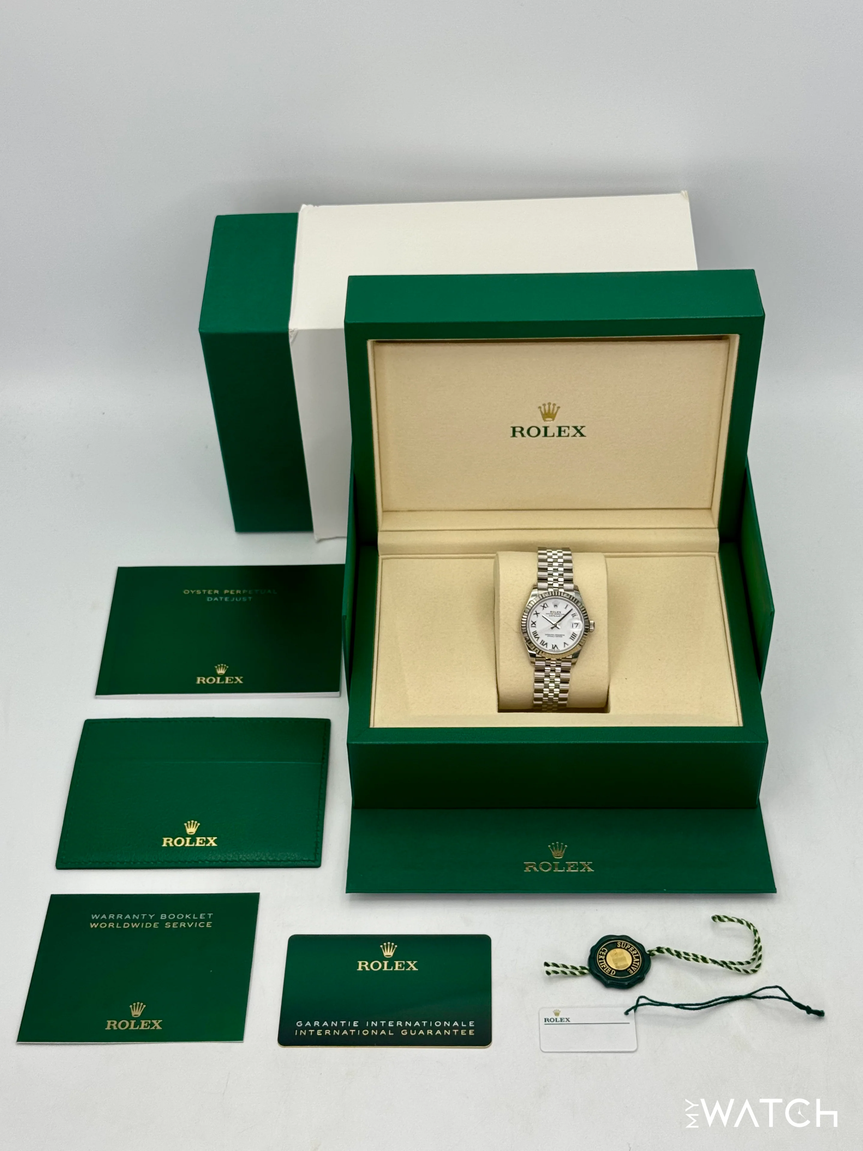 NEW 2025 Rolex Datejust 31mm 278274 Stainless Steel Jubilee White Dial - Image 10