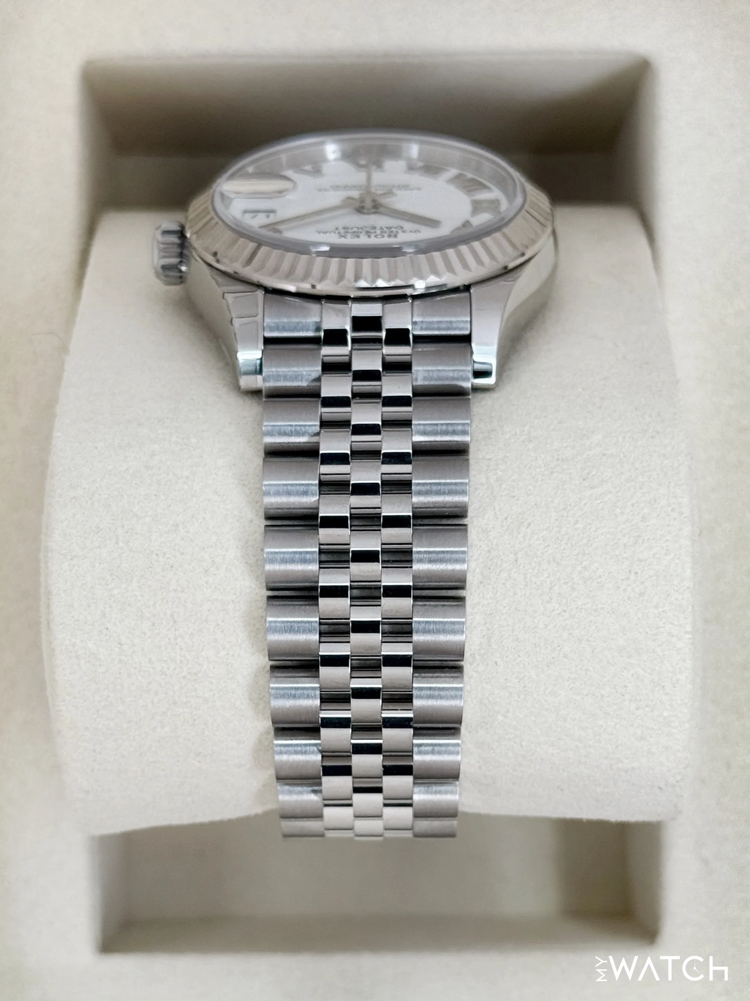 NEW 2025 Rolex Datejust 31mm 278274 Stainless Steel Jubilee White Dial - Image 4