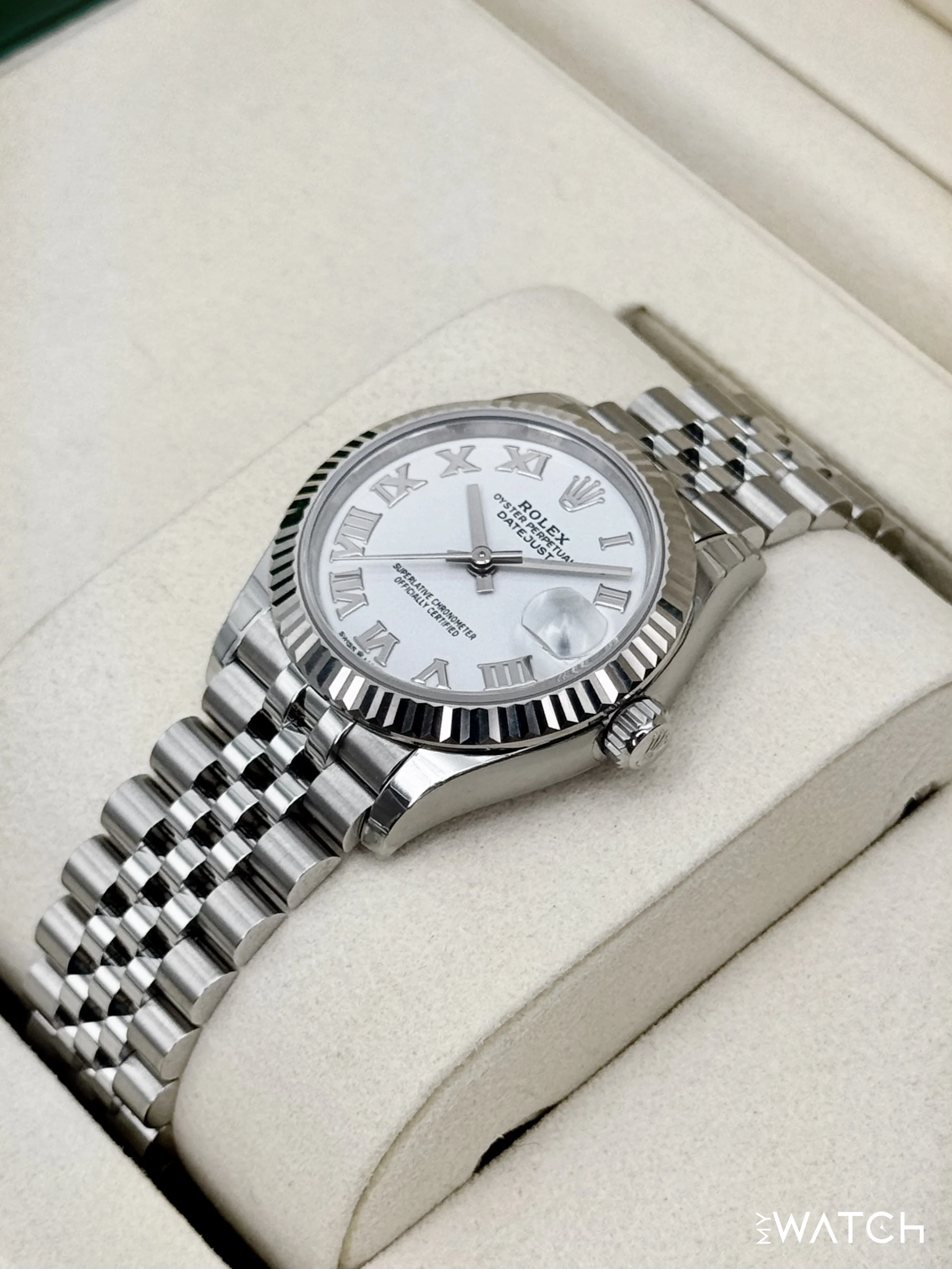 NEW 2025 Rolex Datejust 31mm 278274 Stainless Steel Jubilee White Dial - Image 5