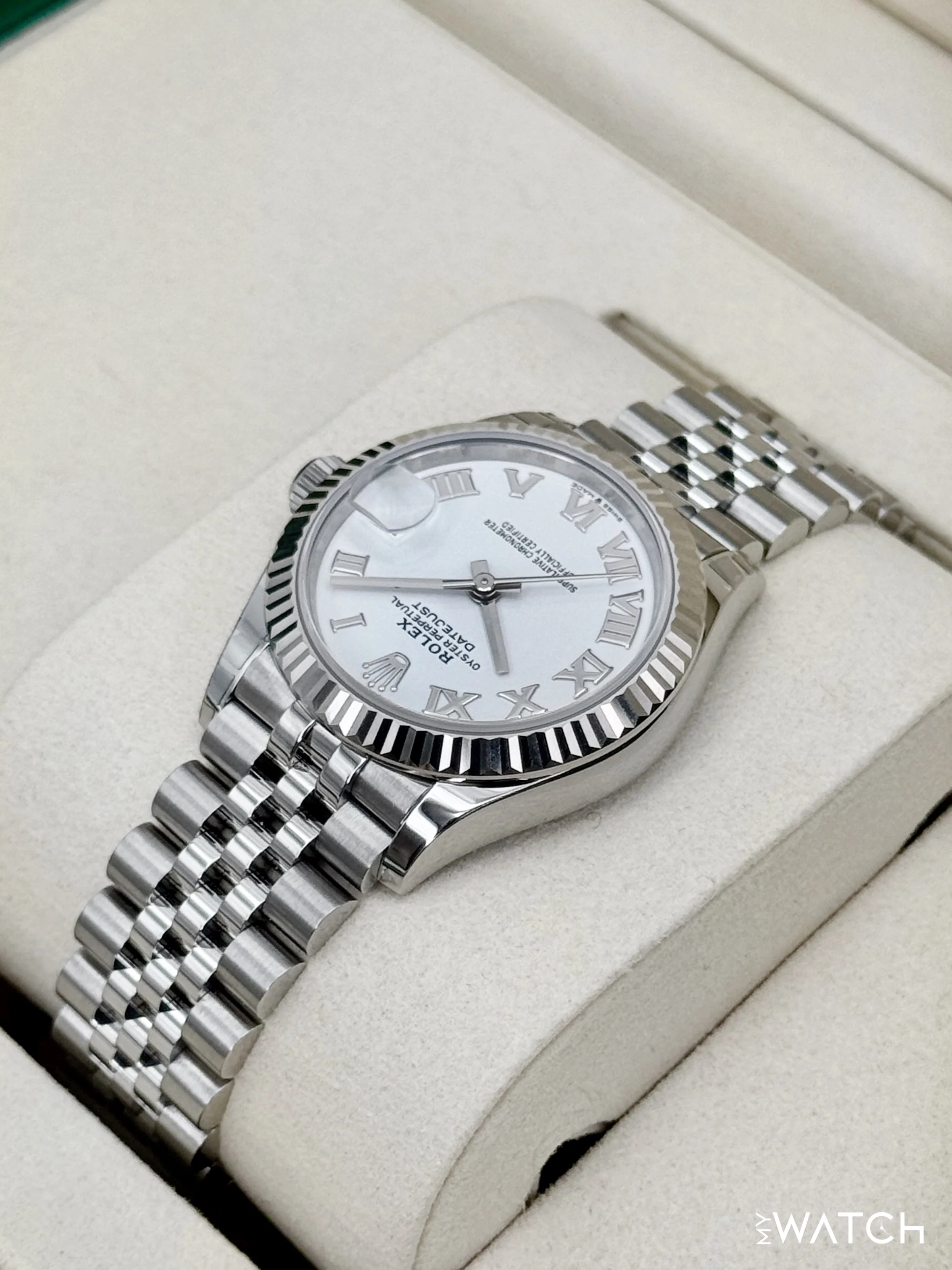 NEW 2025 Rolex Datejust 31mm 278274 Stainless Steel Jubilee White Dial - Image 7