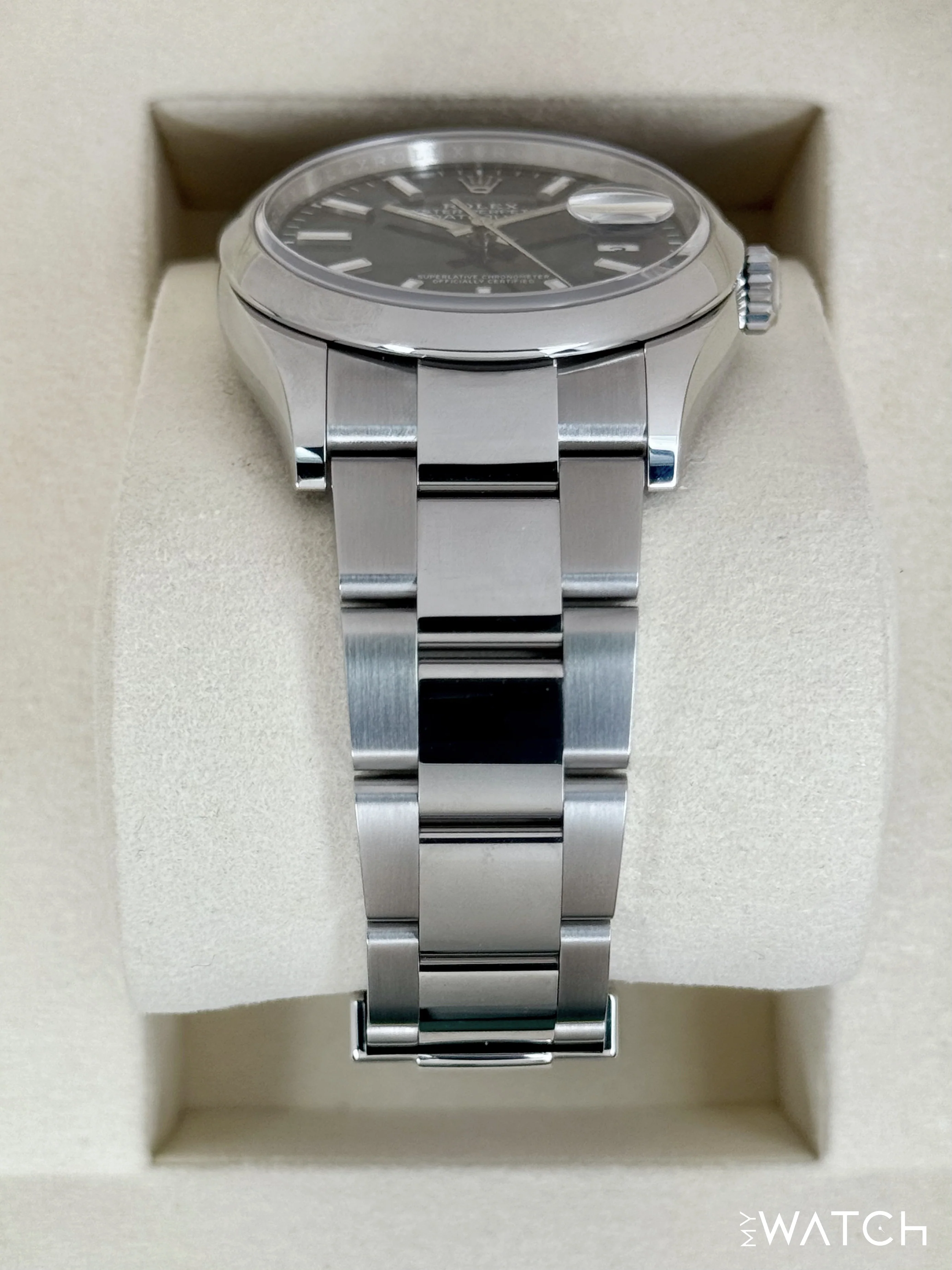 NEW 2025 Rolex Datejust 36mm 126200 Stainless Steel Oyster Blue Dial - Image 3