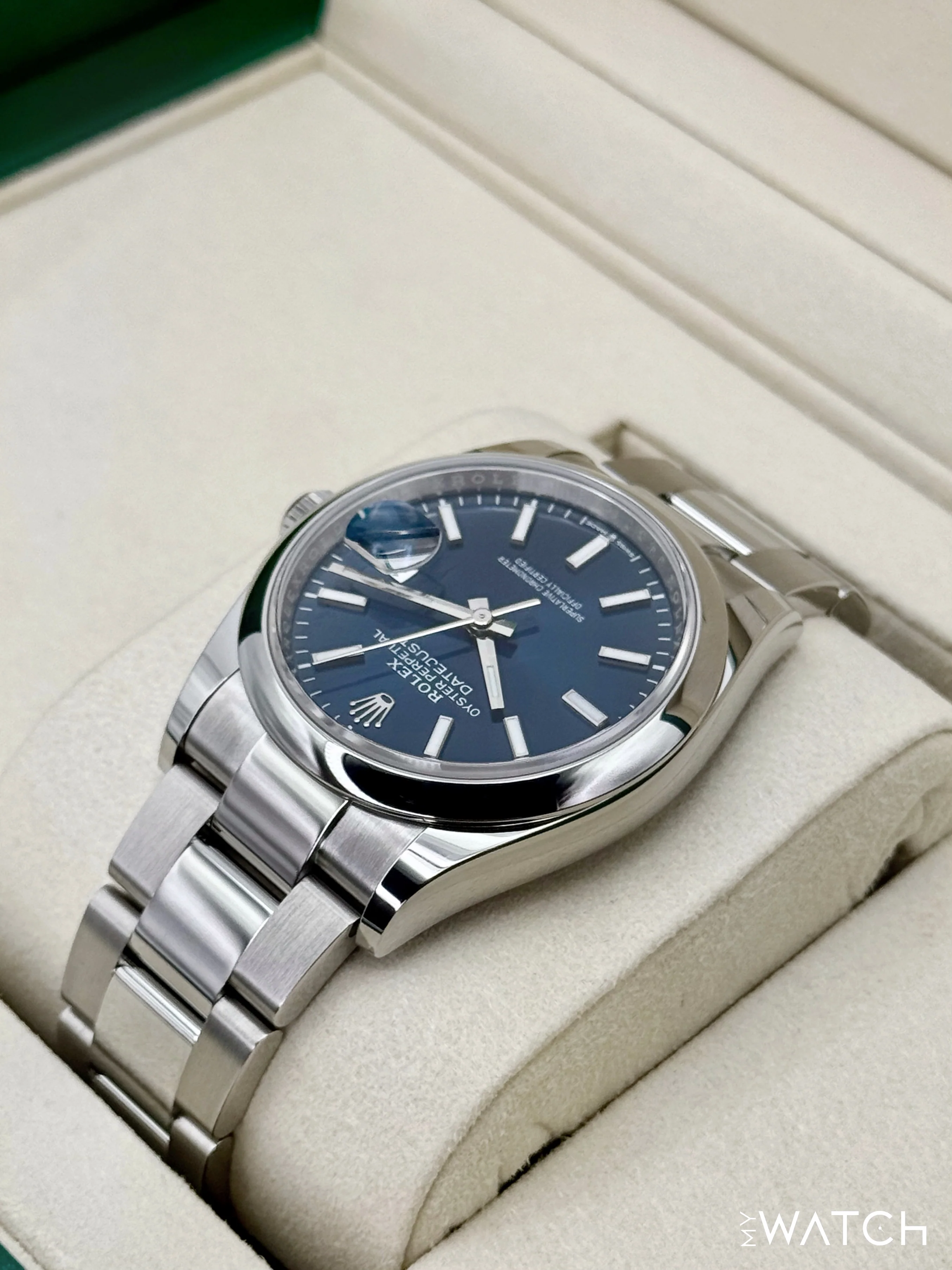 NEW 2025 Rolex Datejust 36mm 126200 Stainless Steel Oyster Blue Dial - Image 7