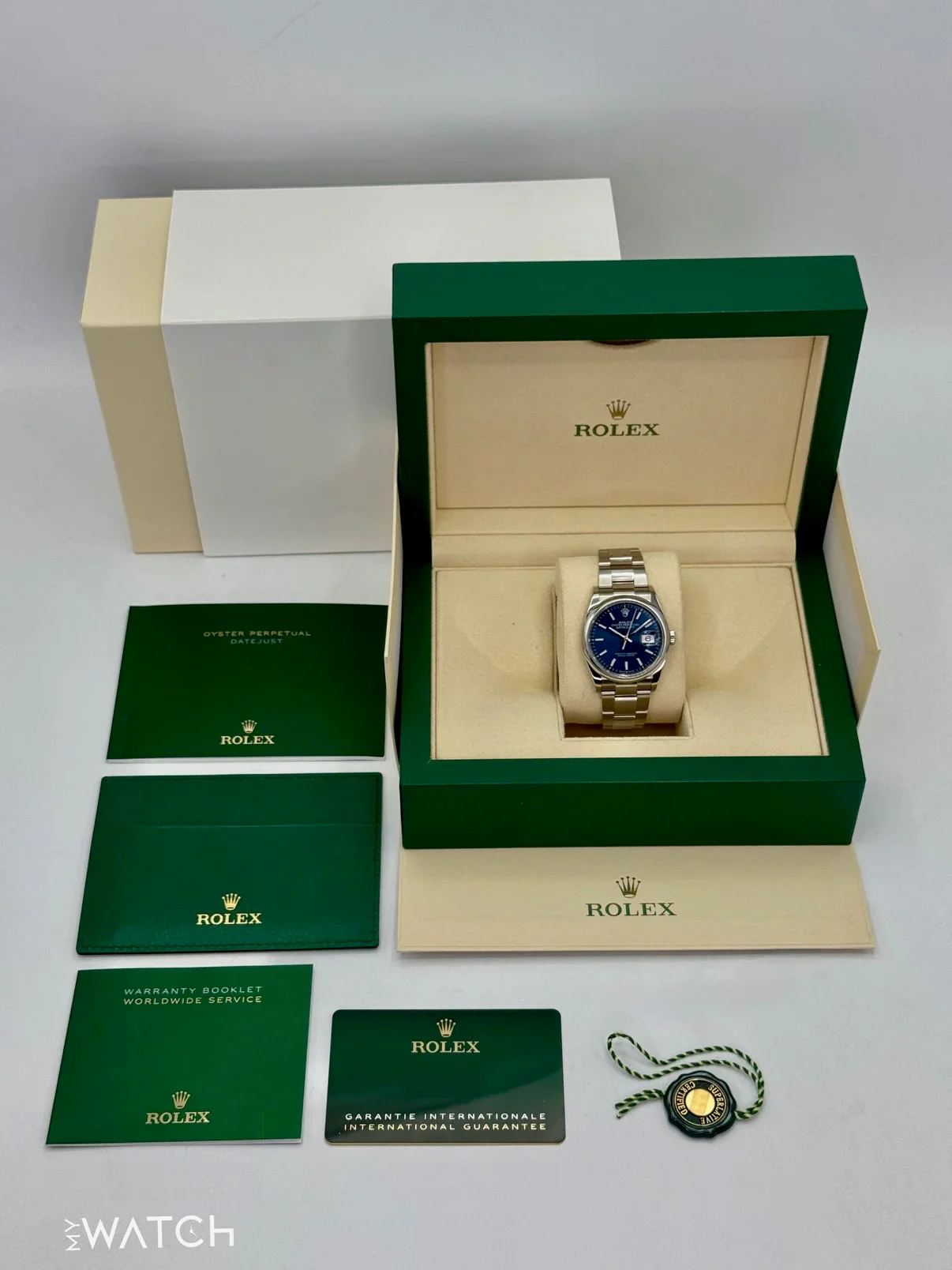 NEW 2025 Rolex Datejust 36mm 126200 Stainless Steel Oyster Blue Dial - Image 10