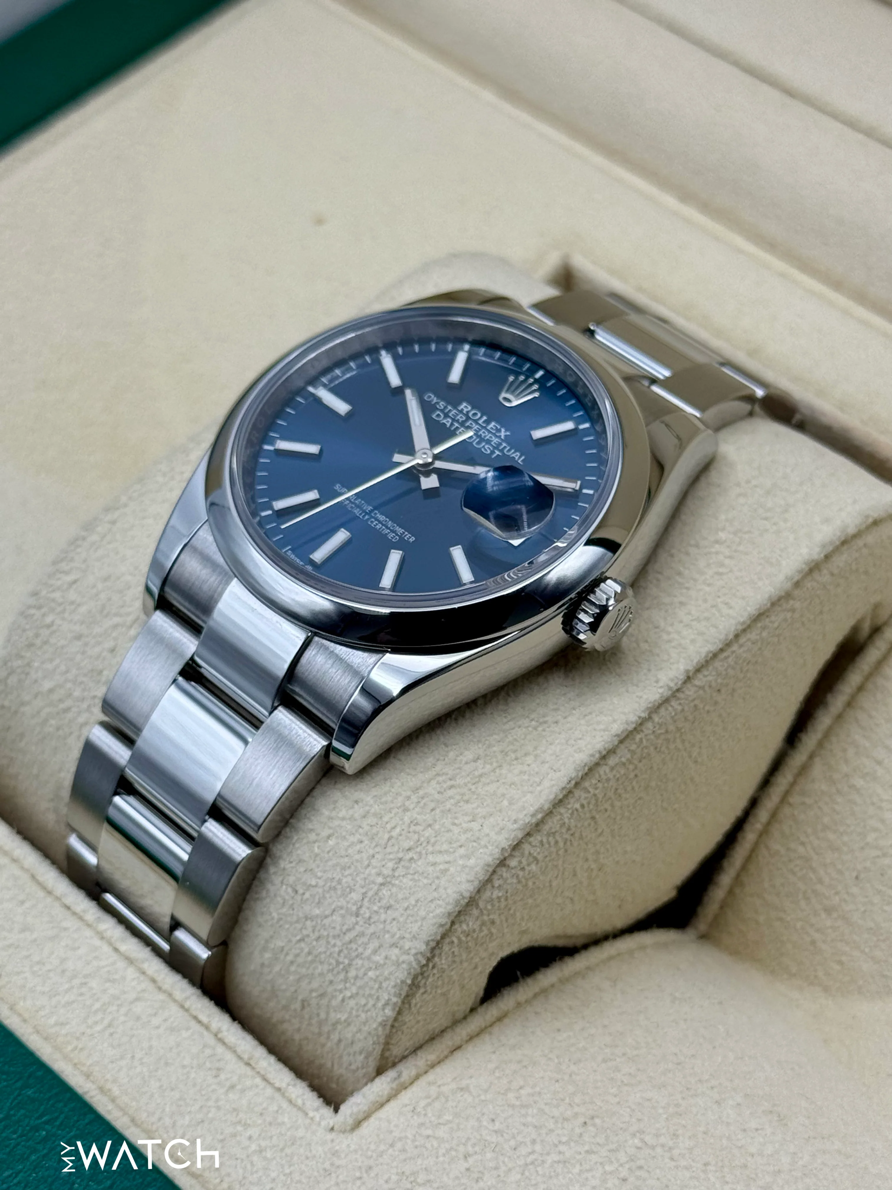 NEW 2025 Rolex Datejust 36mm 126200 Stainless Steel Oyster Blue Dial - Image 5