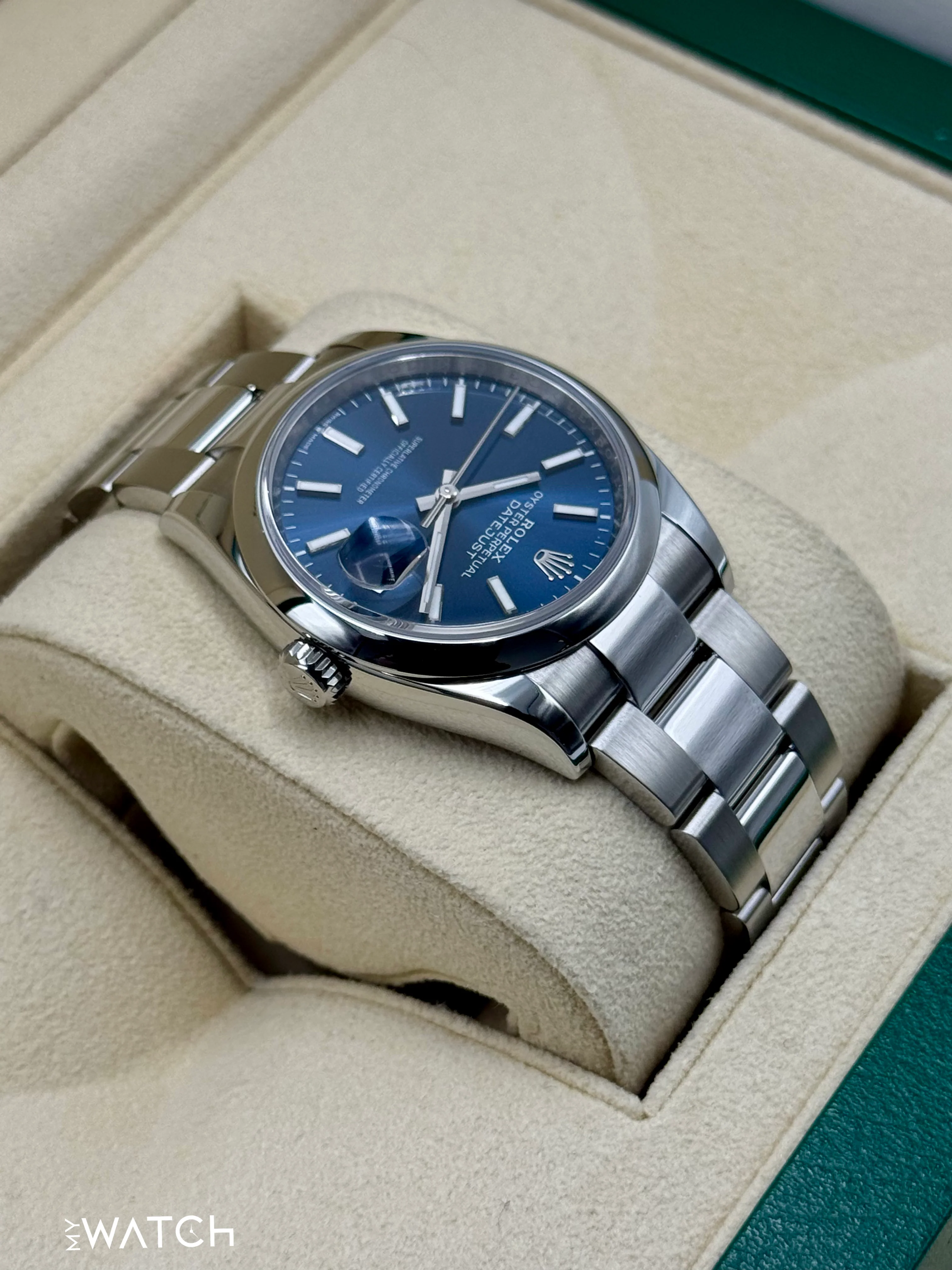 NEW 2025 Rolex Datejust 36mm 126200 Stainless Steel Oyster Blue Dial - Image 8