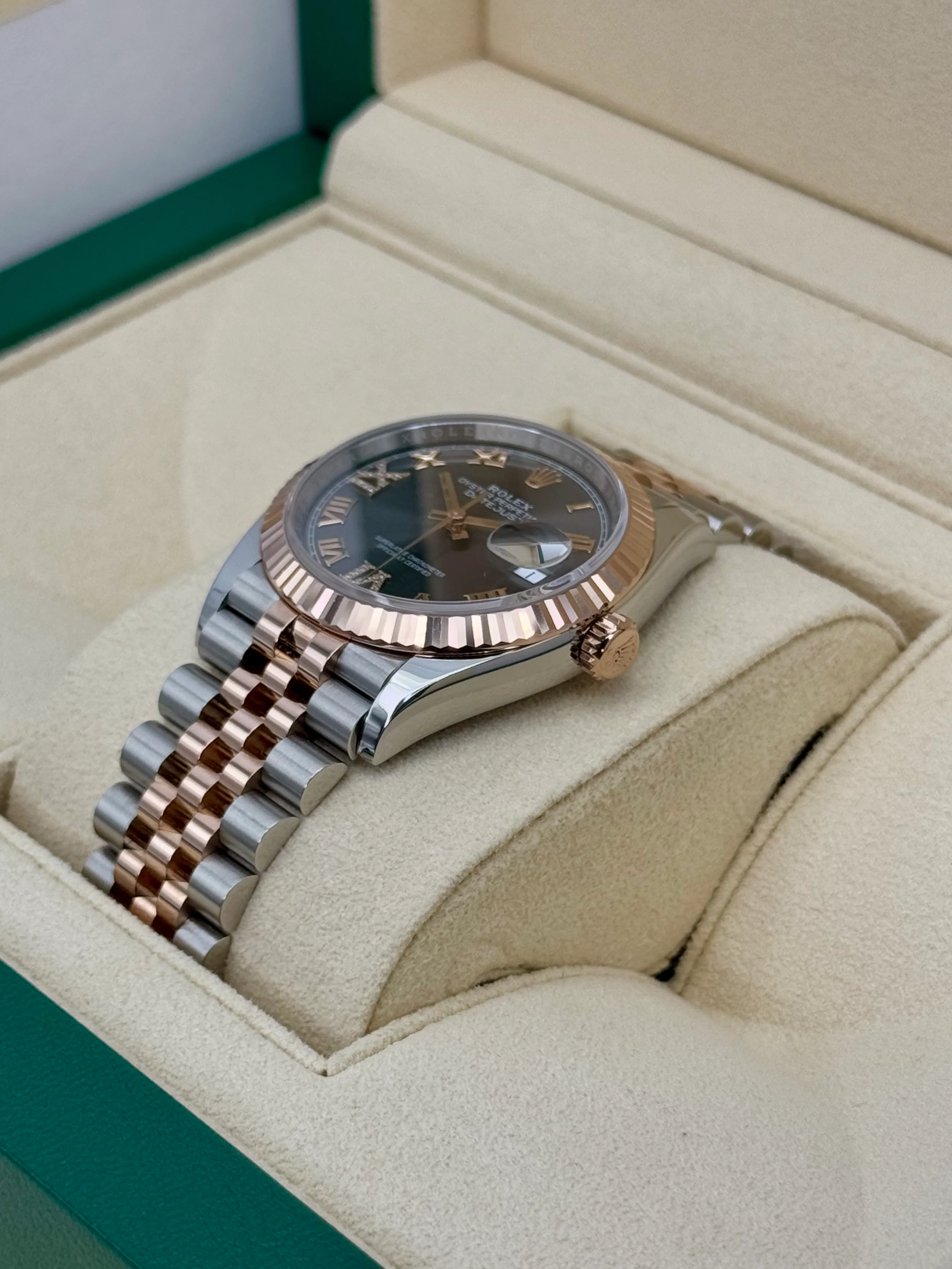 NEW 2025 Rolex Datejust 36mm 126231 Two-Tone Jubilee Slate Rhodium Diamond Dial - Image 5
