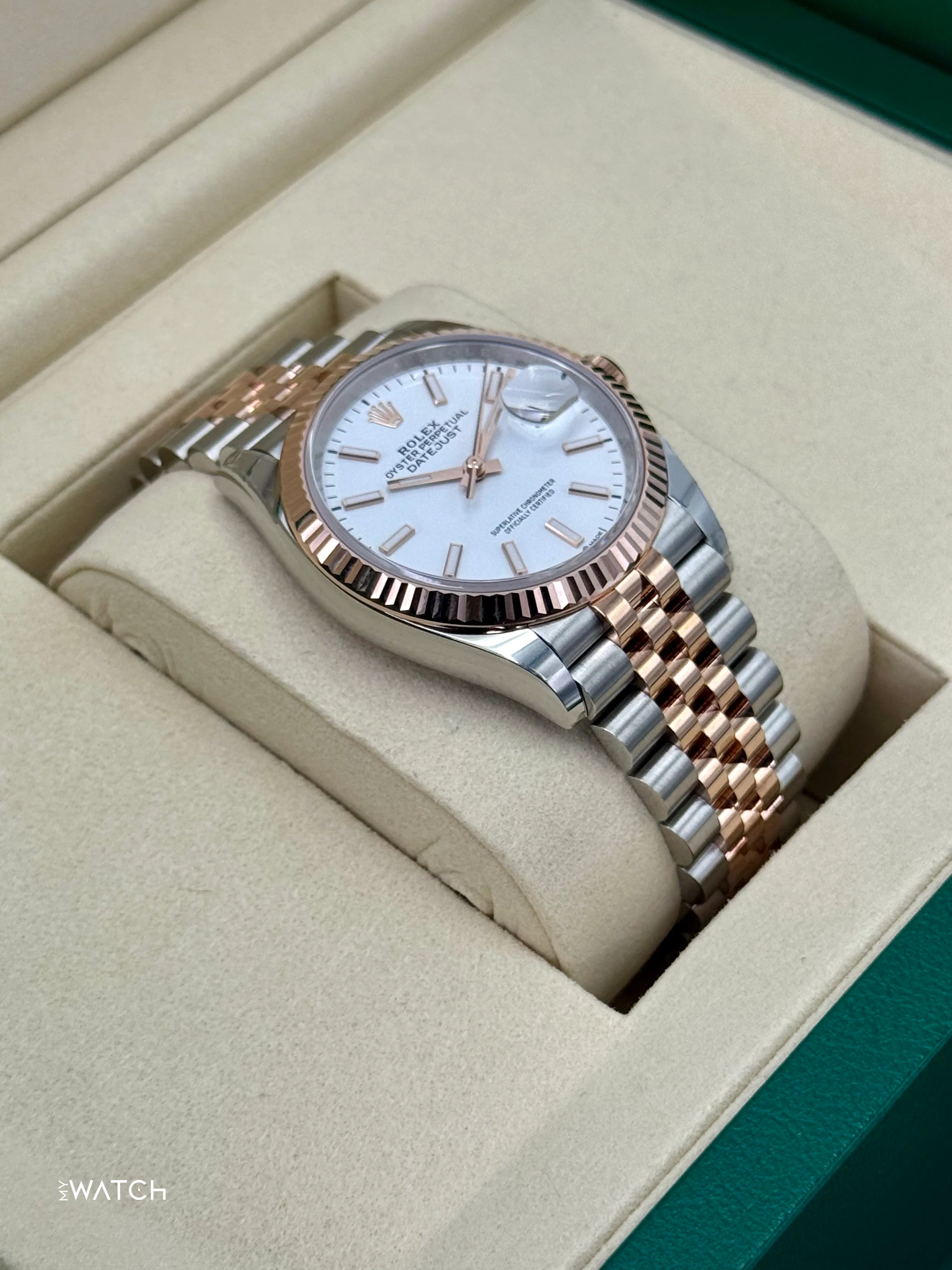 NEW 2025 Rolex Datejust 36mm 126231 Two-Tone Jubilee White Dial - Image 6