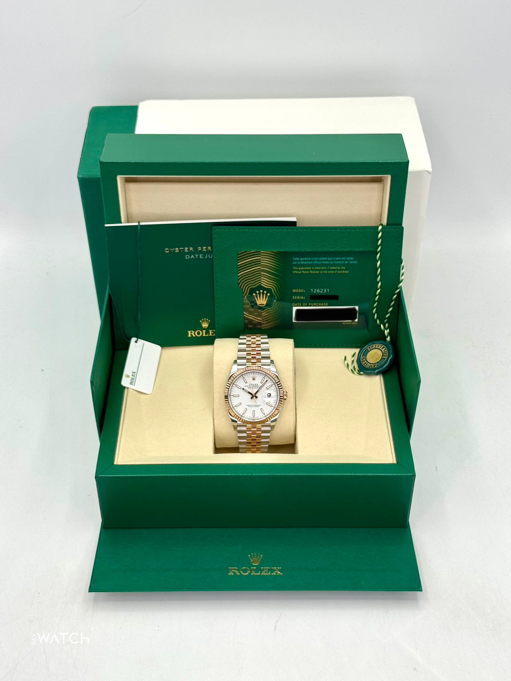 NEW 2025 Rolex Datejust 36mm 126231 Two-Tone Jubilee White Dial - Image 9