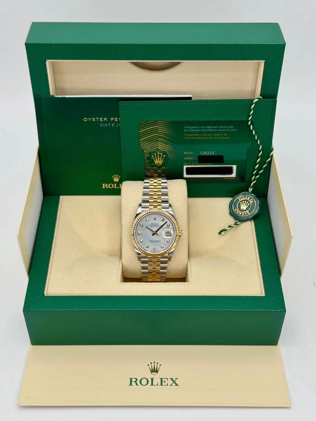 NEW 2025 Rolex Datejust 36mm 126233 Mother of Pearl Diamond Dial - Image 10