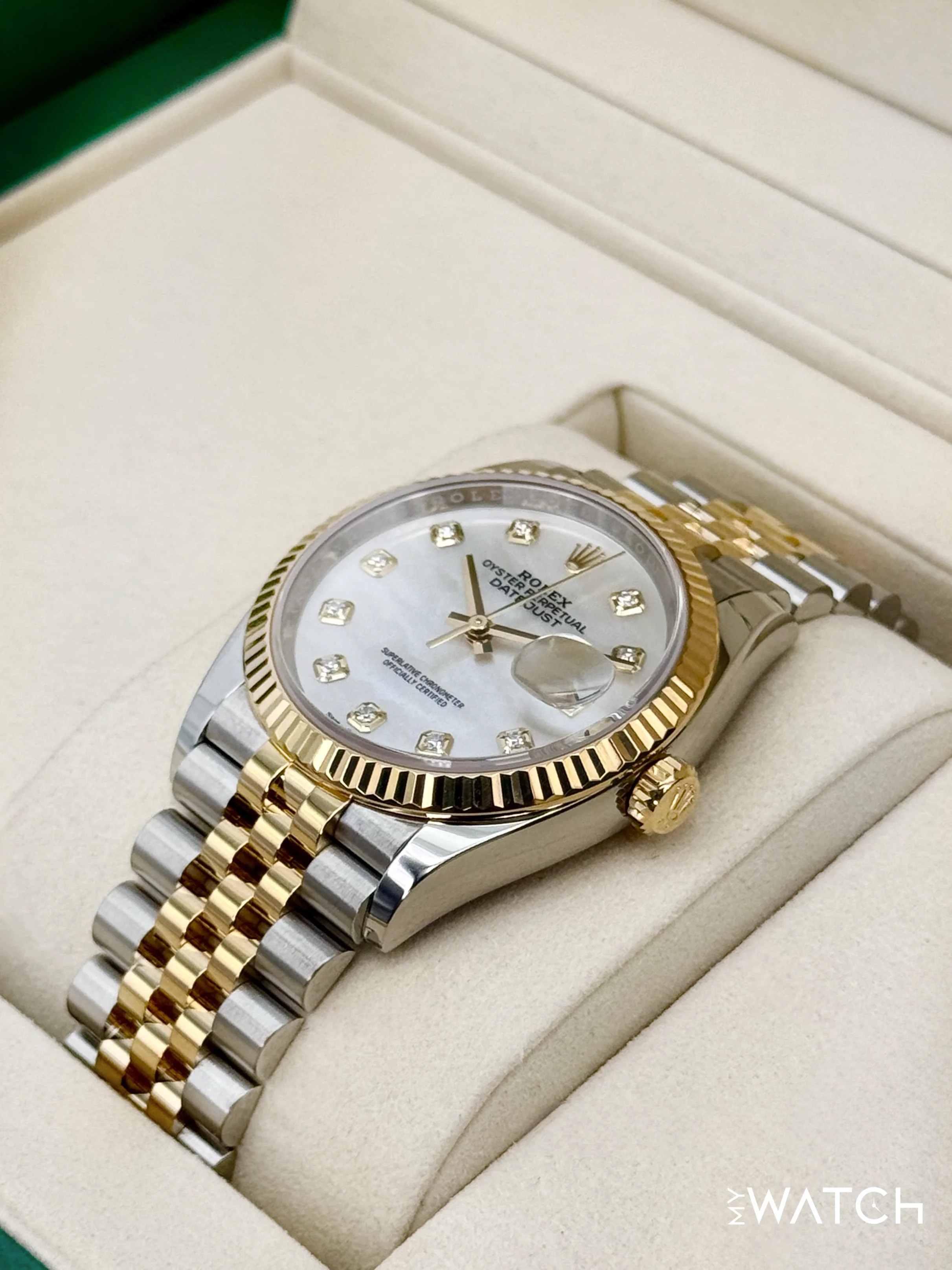 2025 Rolex Datejust 36mm 126233 Mother of Pearl Diamond Dial - Image 5
