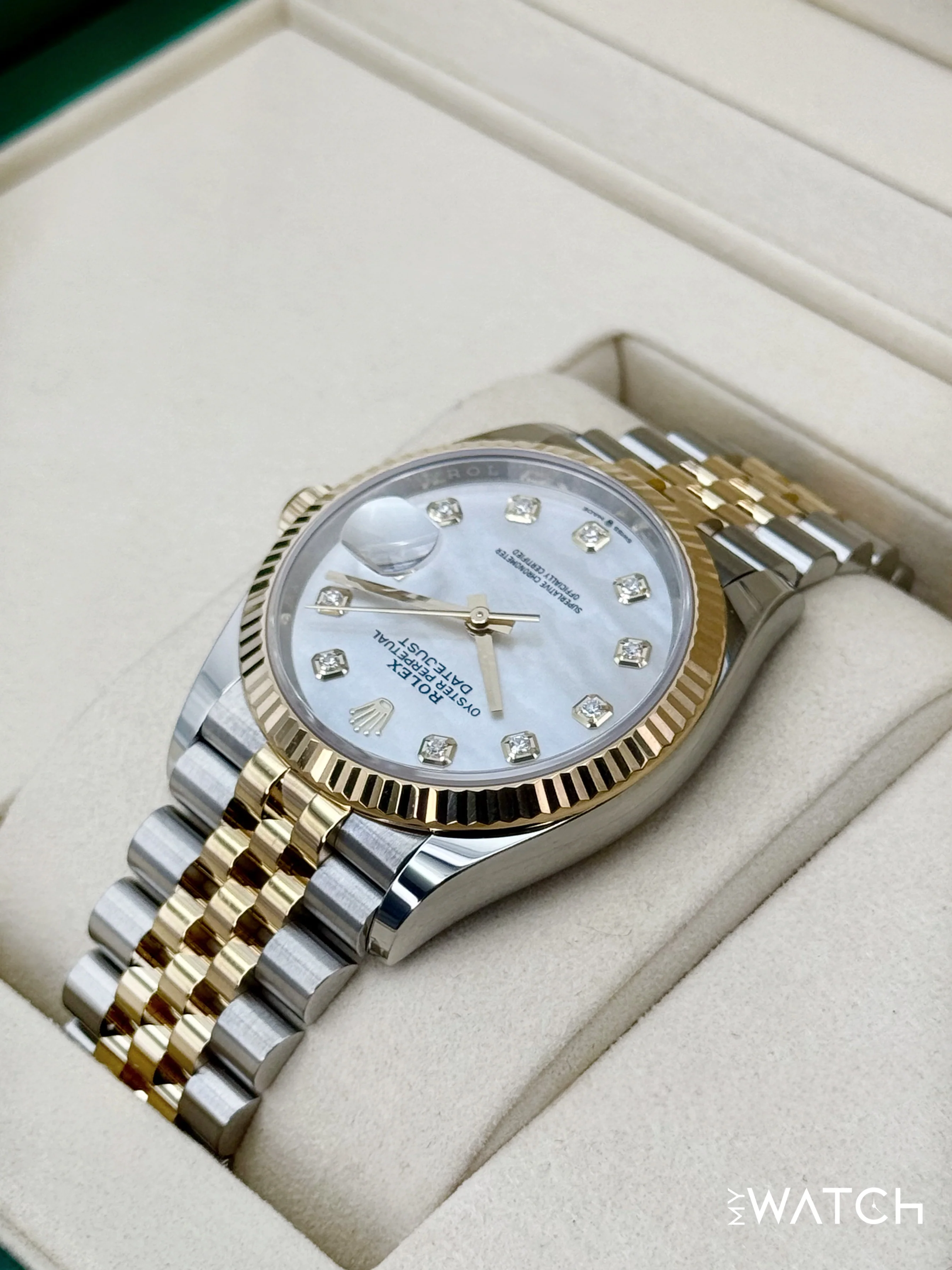 2025 Rolex Datejust 36mm 126233 Mother of Pearl Diamond Dial - Image 7