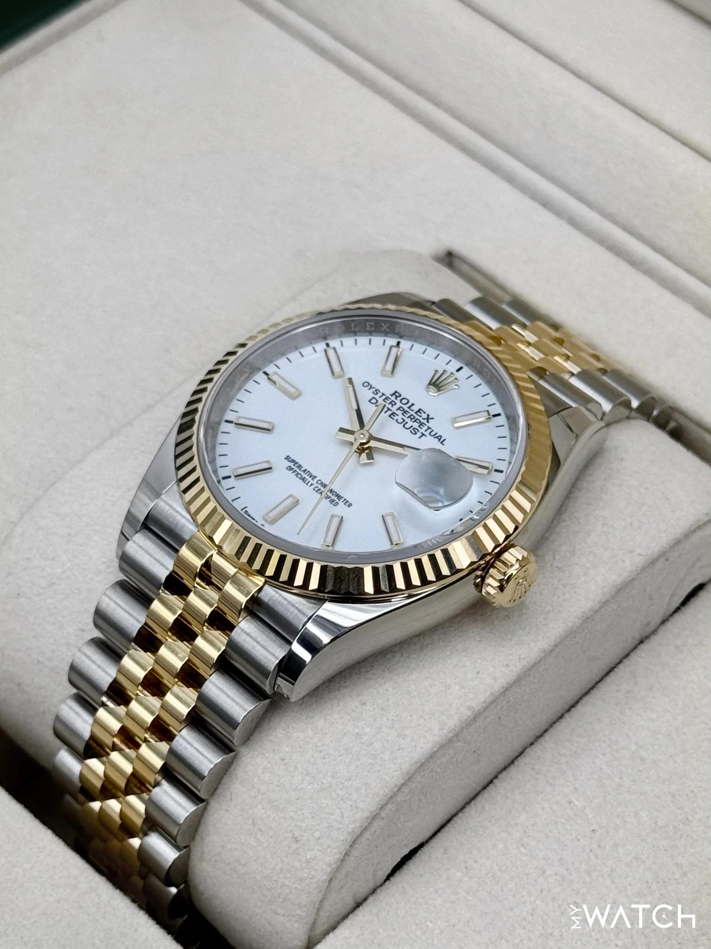 NEW 2025 Rolex Datejust 36mm 126233 Two-Tone Jubilee White Dial (STICKERED) - Image 5