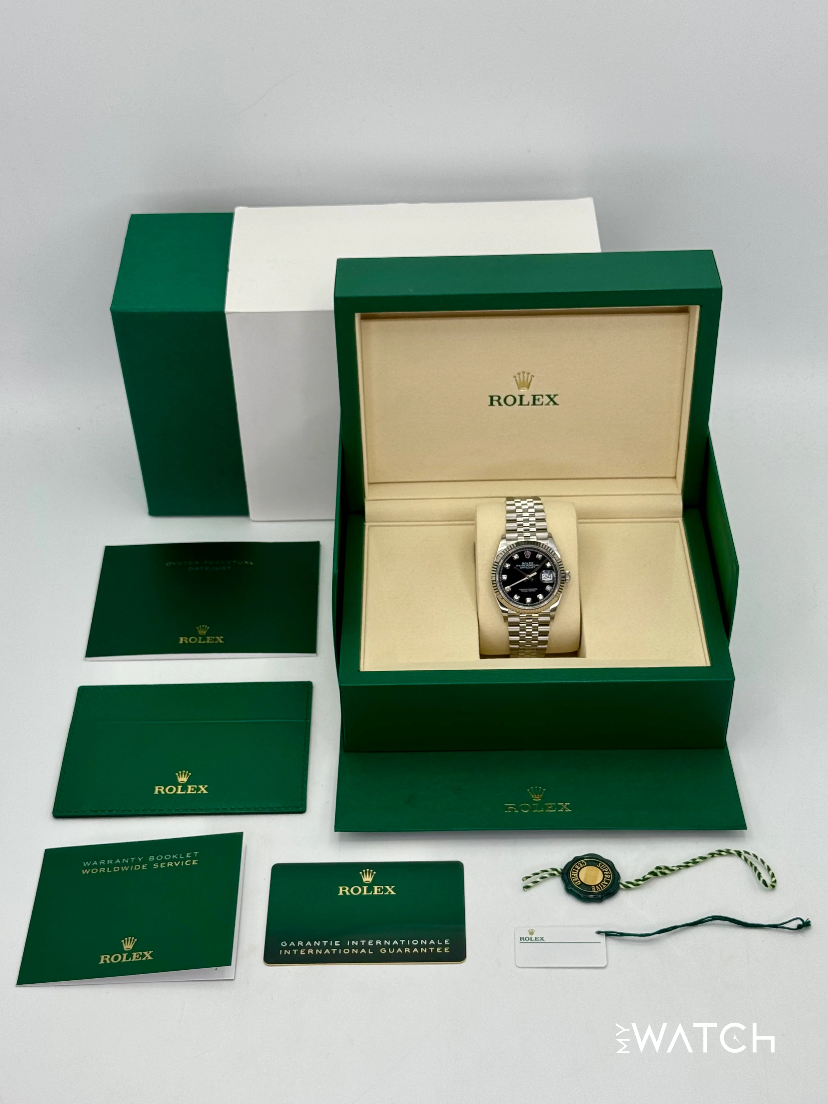 NEW 2025 Rolex Datejust 36mm 126234 Jubilee Black Diamond Dial - Image 10
