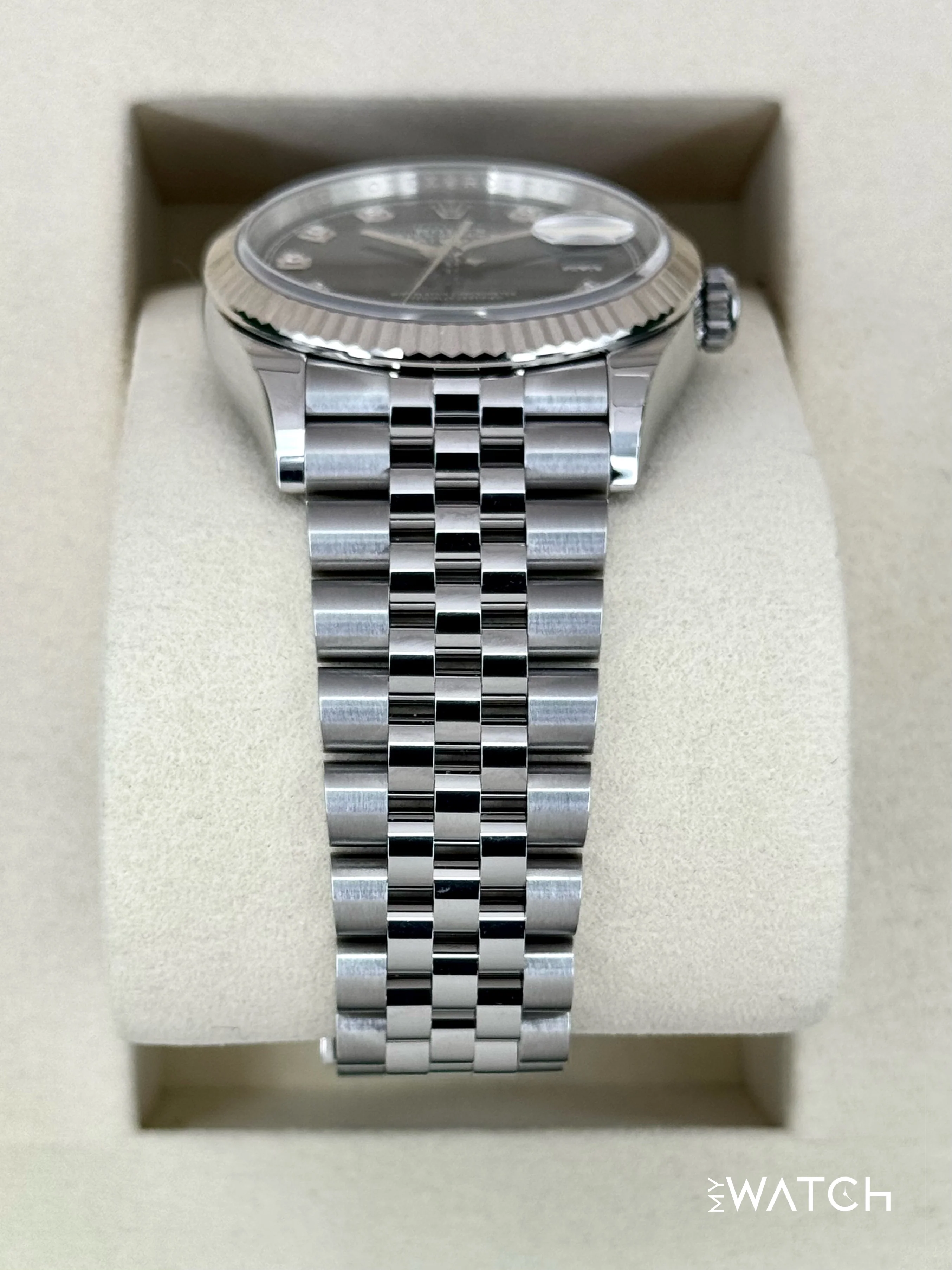NEW 2025 Rolex Datejust 36mm 126234 Jubilee Black Diamond Dial - Image 3