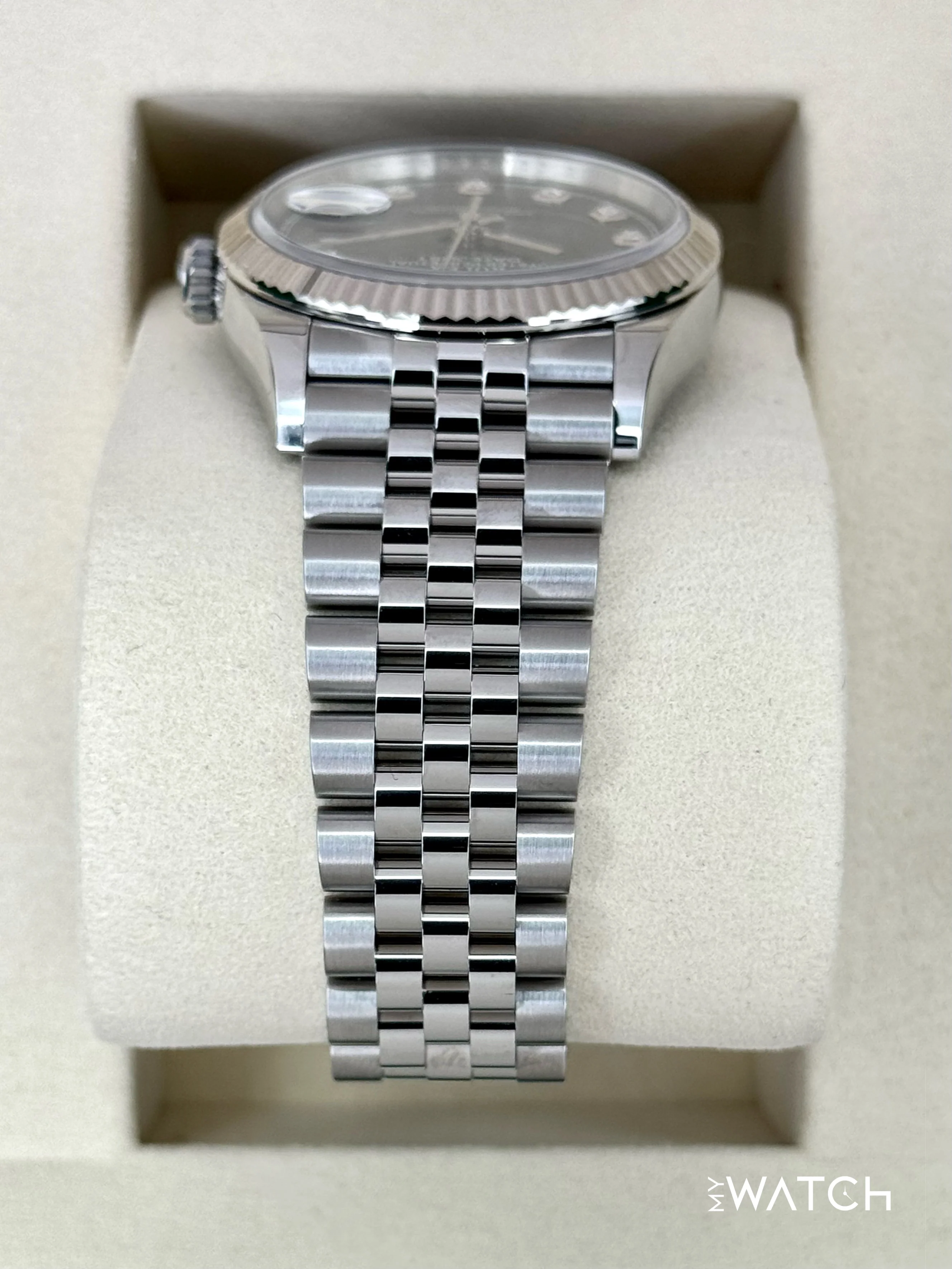 NEW 2025 Rolex Datejust 36mm 126234 Jubilee Black Diamond Dial - Image 4