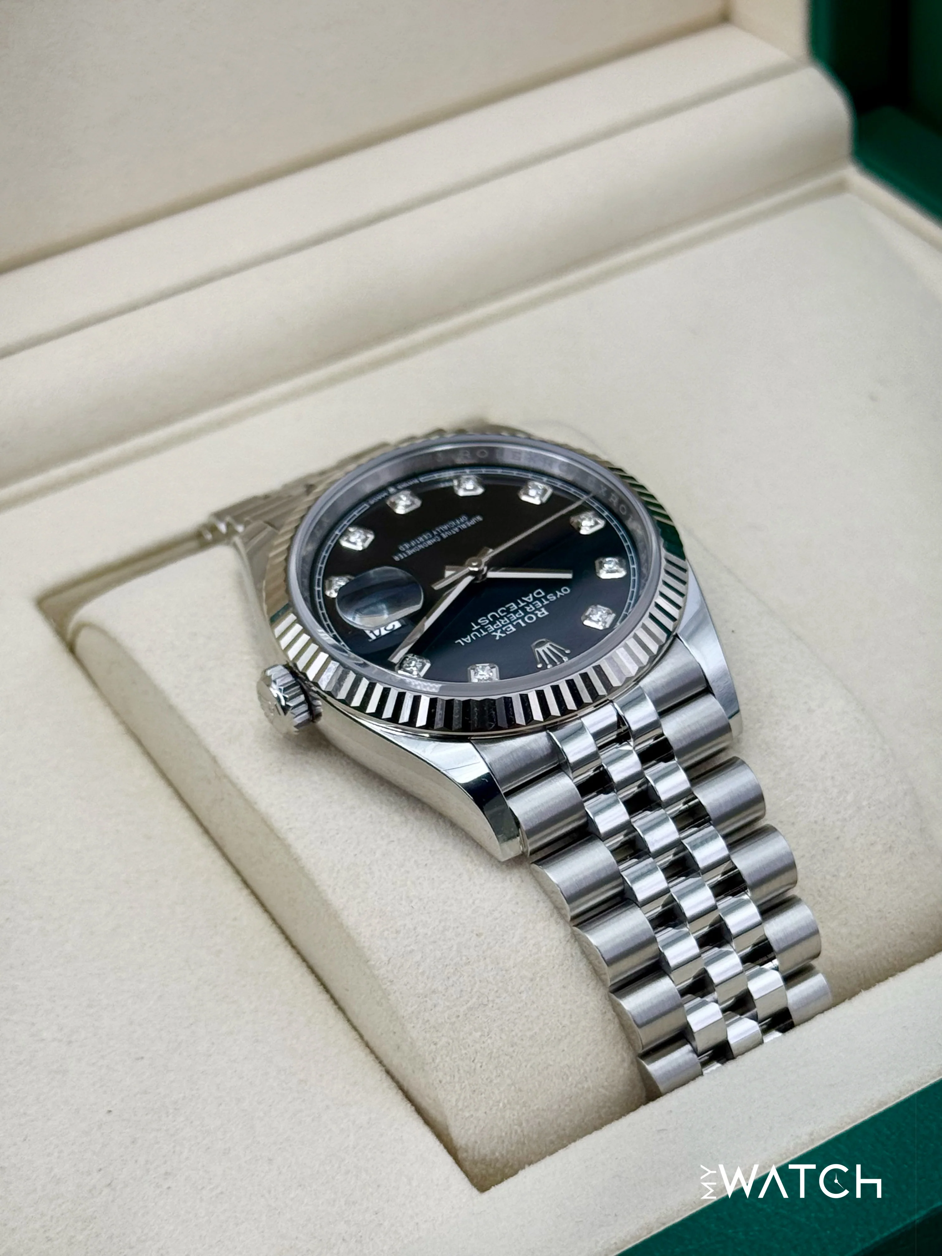 NEW 2025 Rolex Datejust 36mm 126234 Jubilee Black Diamond Dial - Image 8