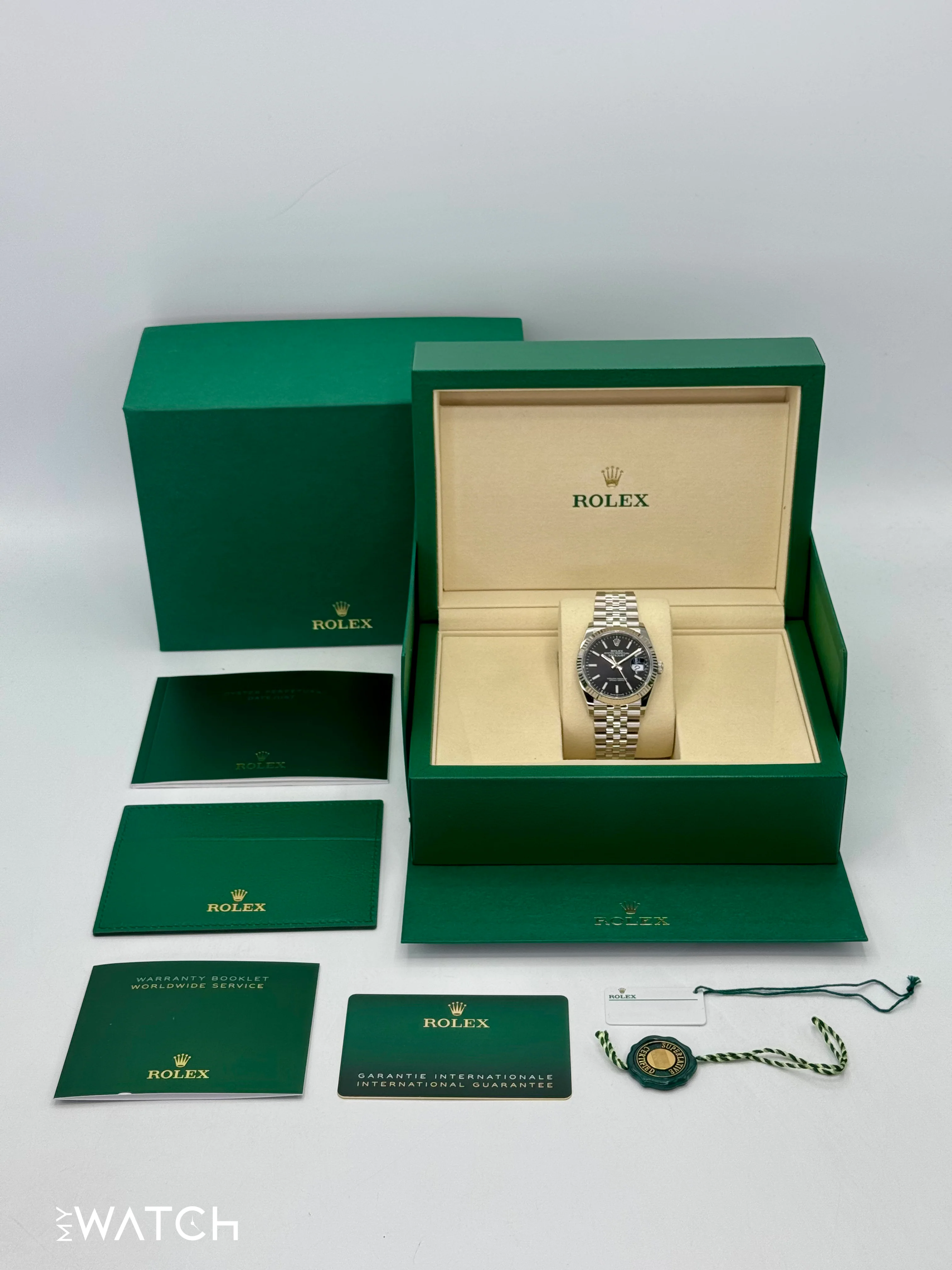 NEW 2025 Rolex Datejust 36mm 126234 Stainless Steel Jubilee Black Dial - Image 10