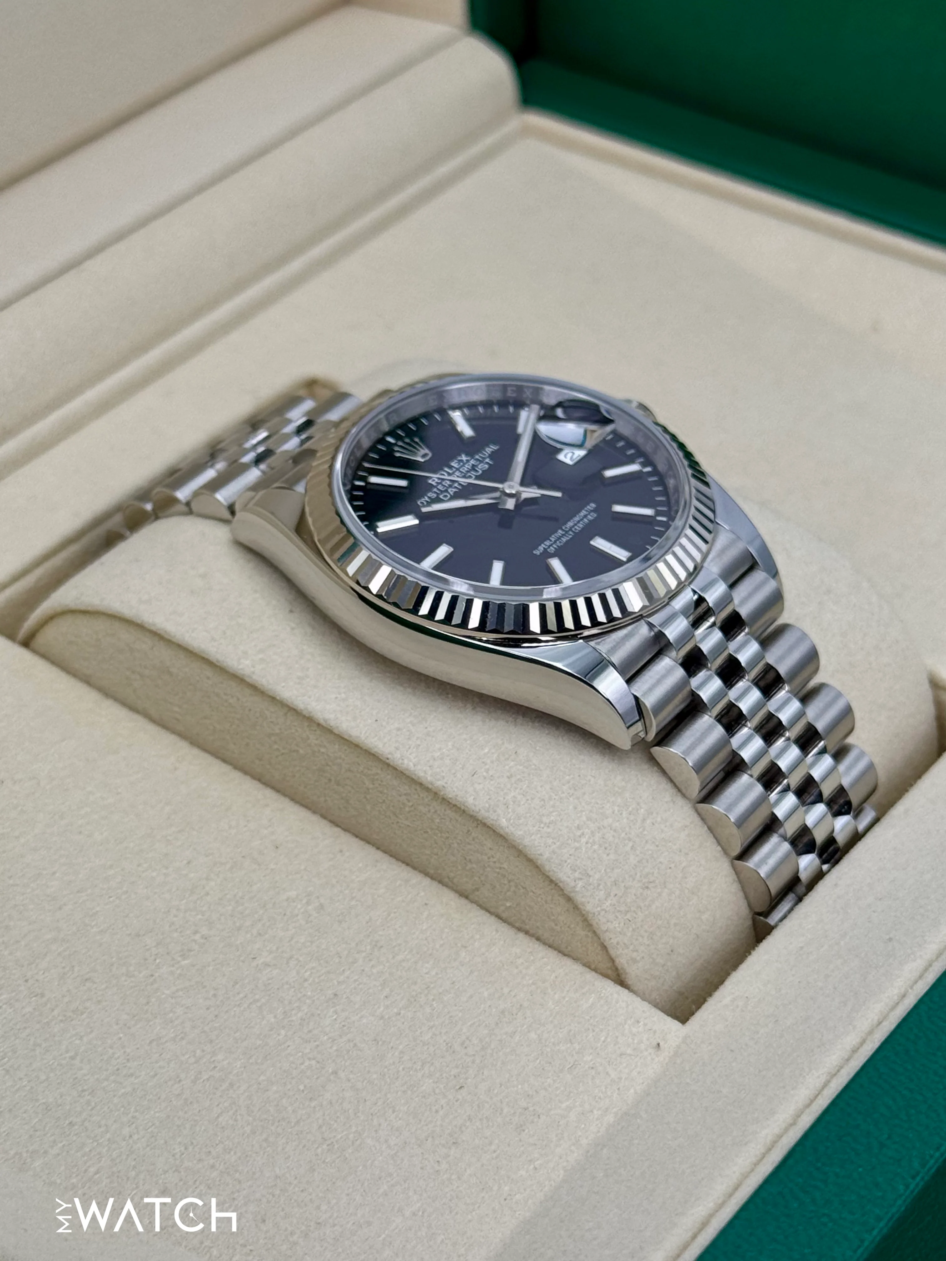NEW 2025 Rolex Datejust 36mm 126234 Stainless Steel Jubilee Black Dial - Image 6