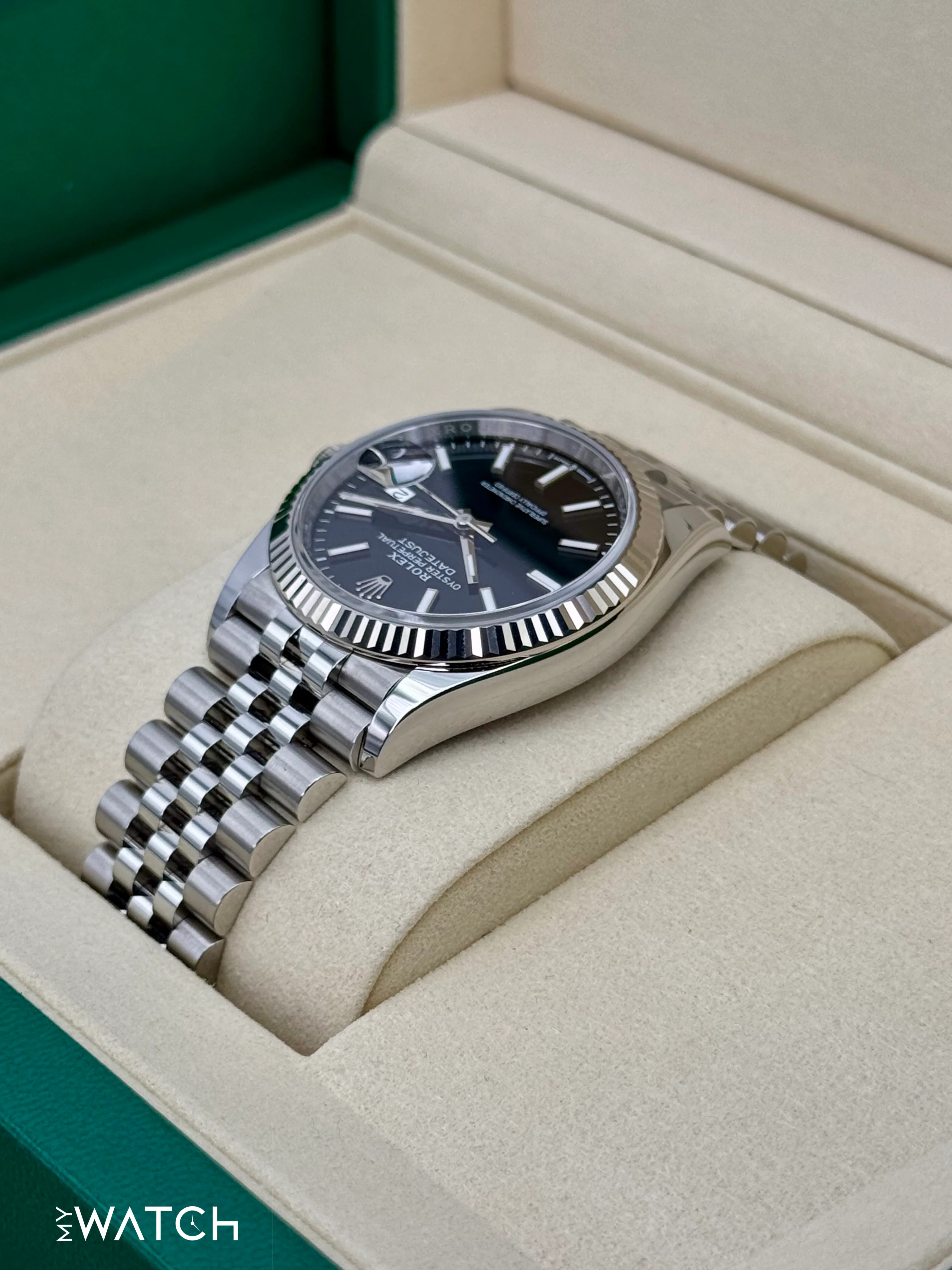 NEW 2025 Rolex Datejust 36mm 126234 Stainless Steel Jubilee Black Dial - Image 7