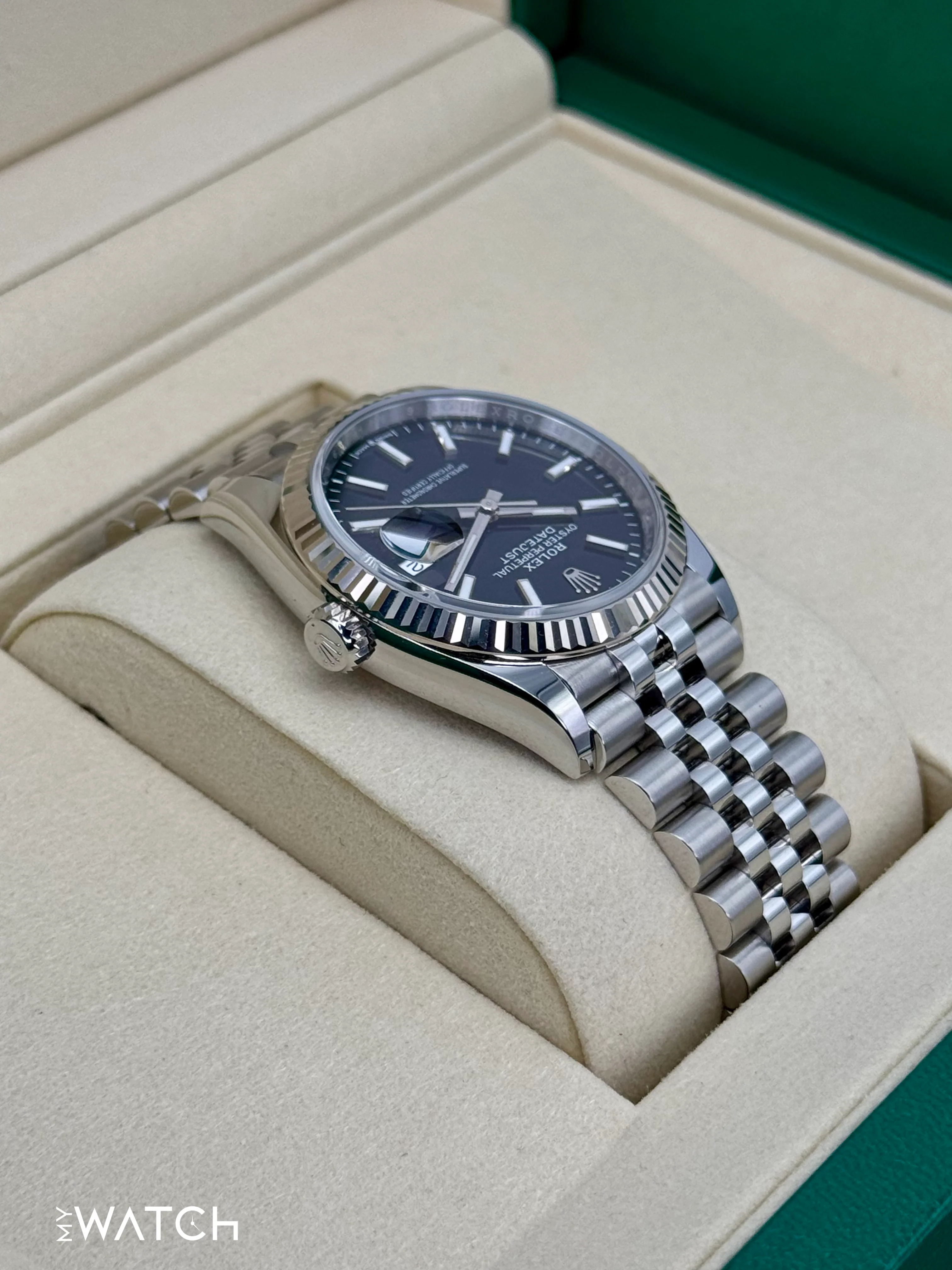 NEW 2025 Rolex Datejust 36mm 126234 Stainless Steel Jubilee Black Dial - Image 8