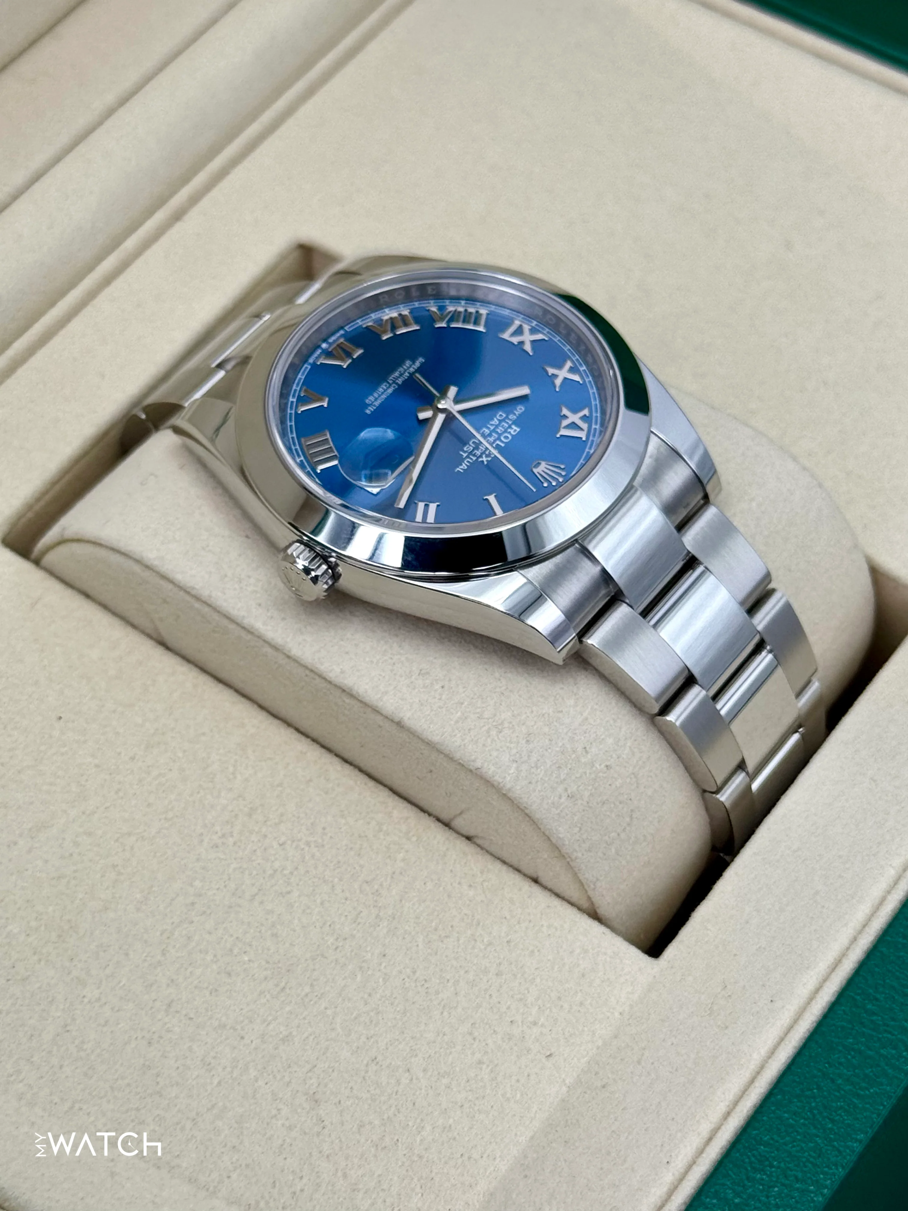 NEW 2025 Rolex Datejust 41mm 126300 Oyster Blue Roman Numeral Dial - Image 8