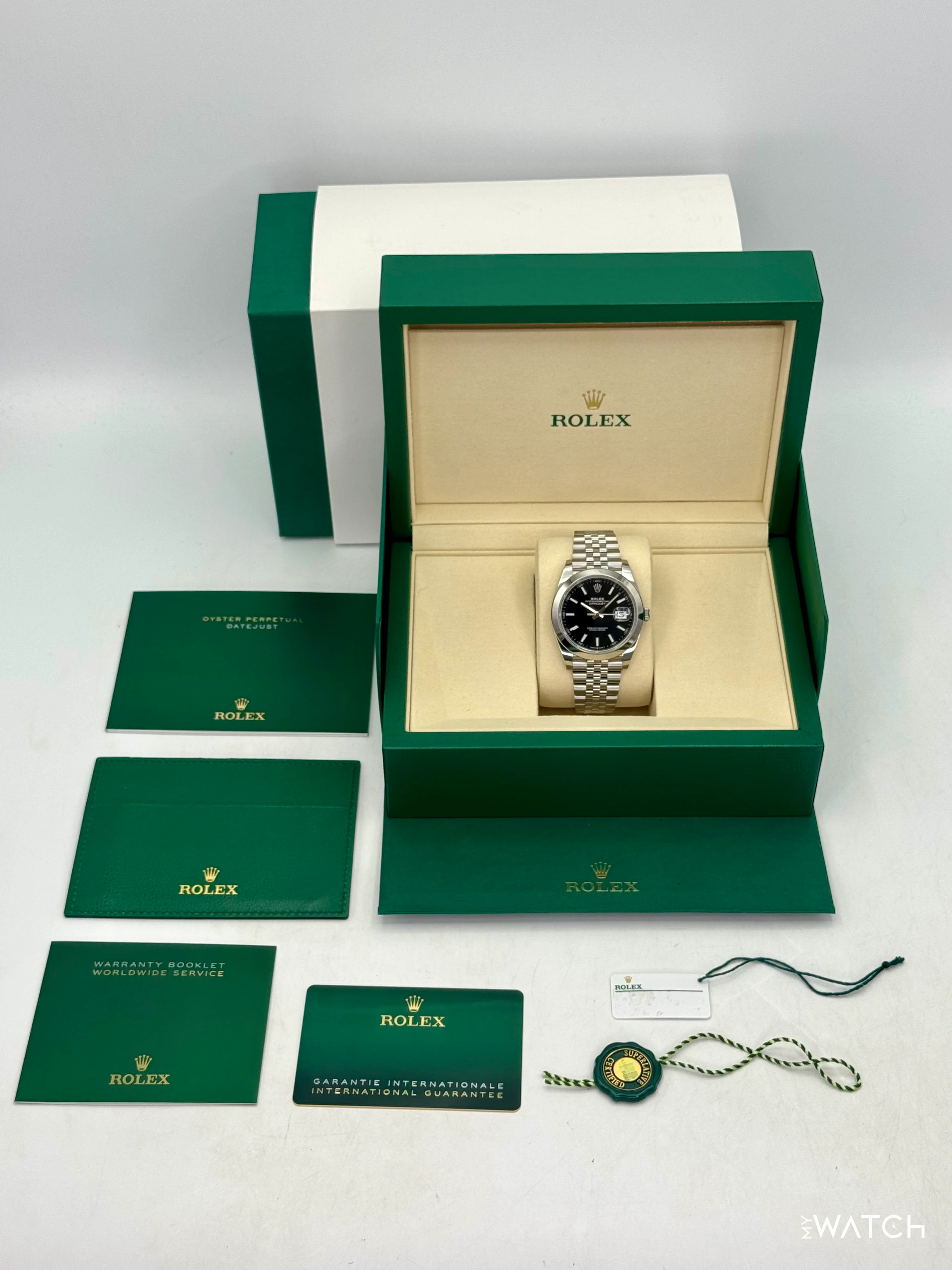 NEW 2025 Rolex Datejust 41mm 126300 Stainless Steel Jubilee Black Dial - Image 10
