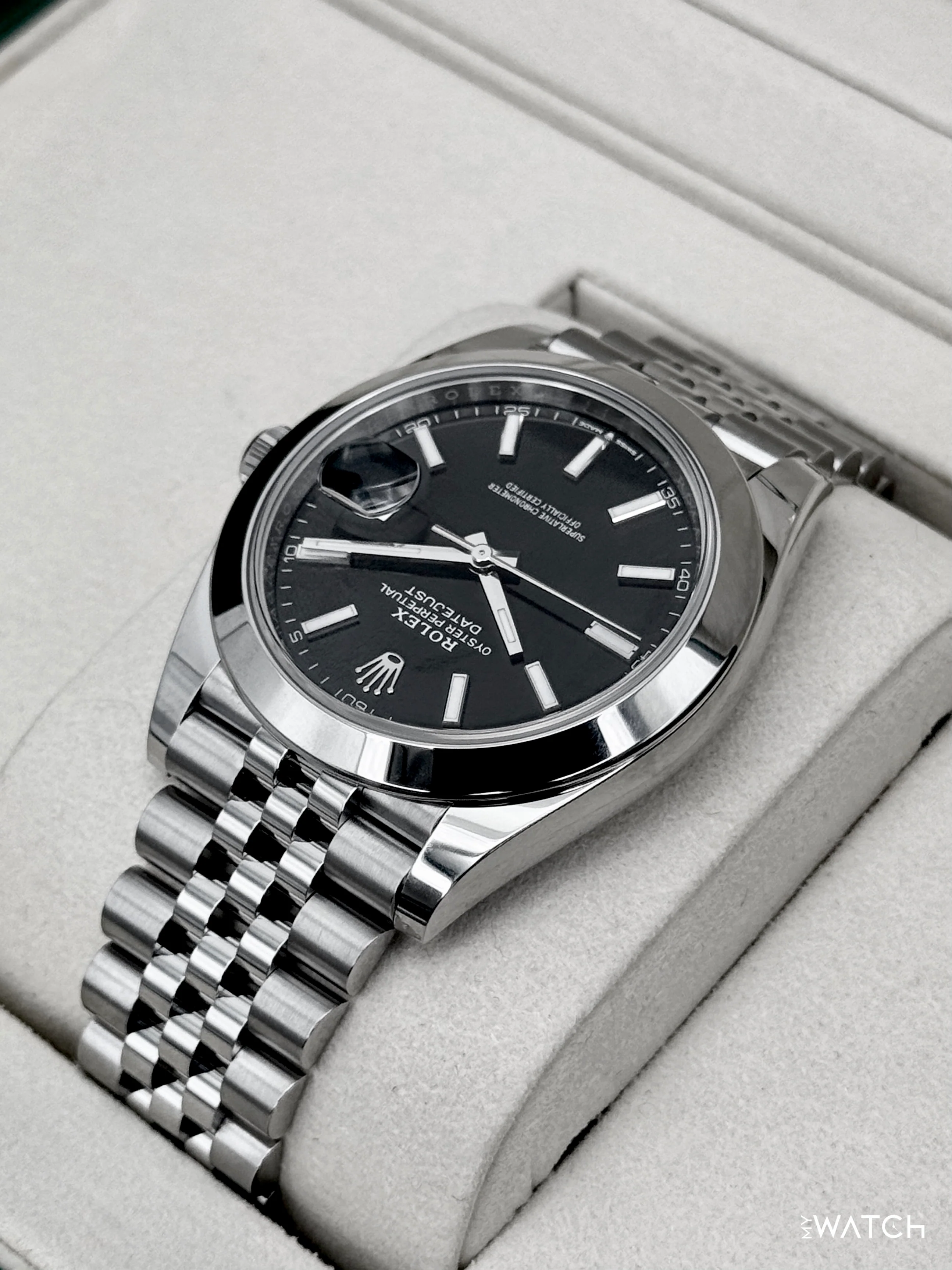 NEW 2025 Rolex Datejust 41mm 126300 Stainless Steel Jubilee Black Dial - Image 7
