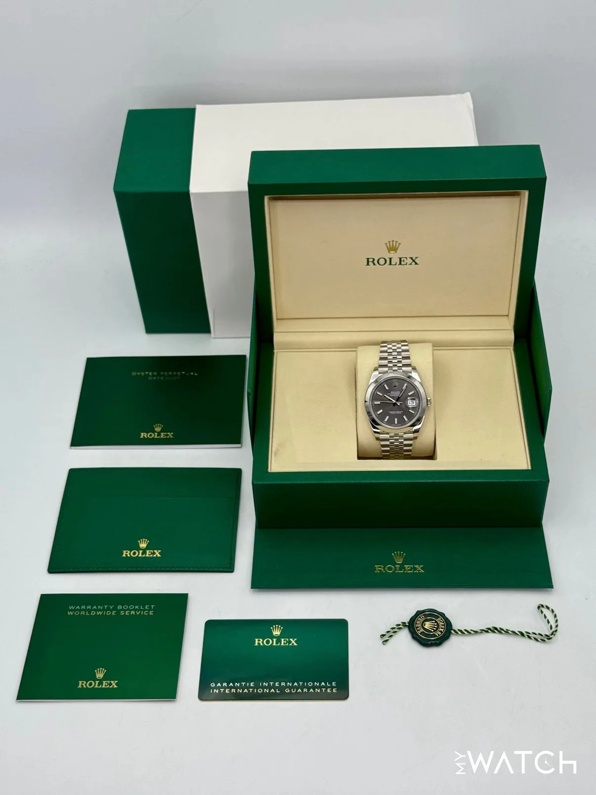 NEW 2025 Rolex Datejust 41mm 126300 Stainless Steel Jubilee Rhodium Dial - Image 10