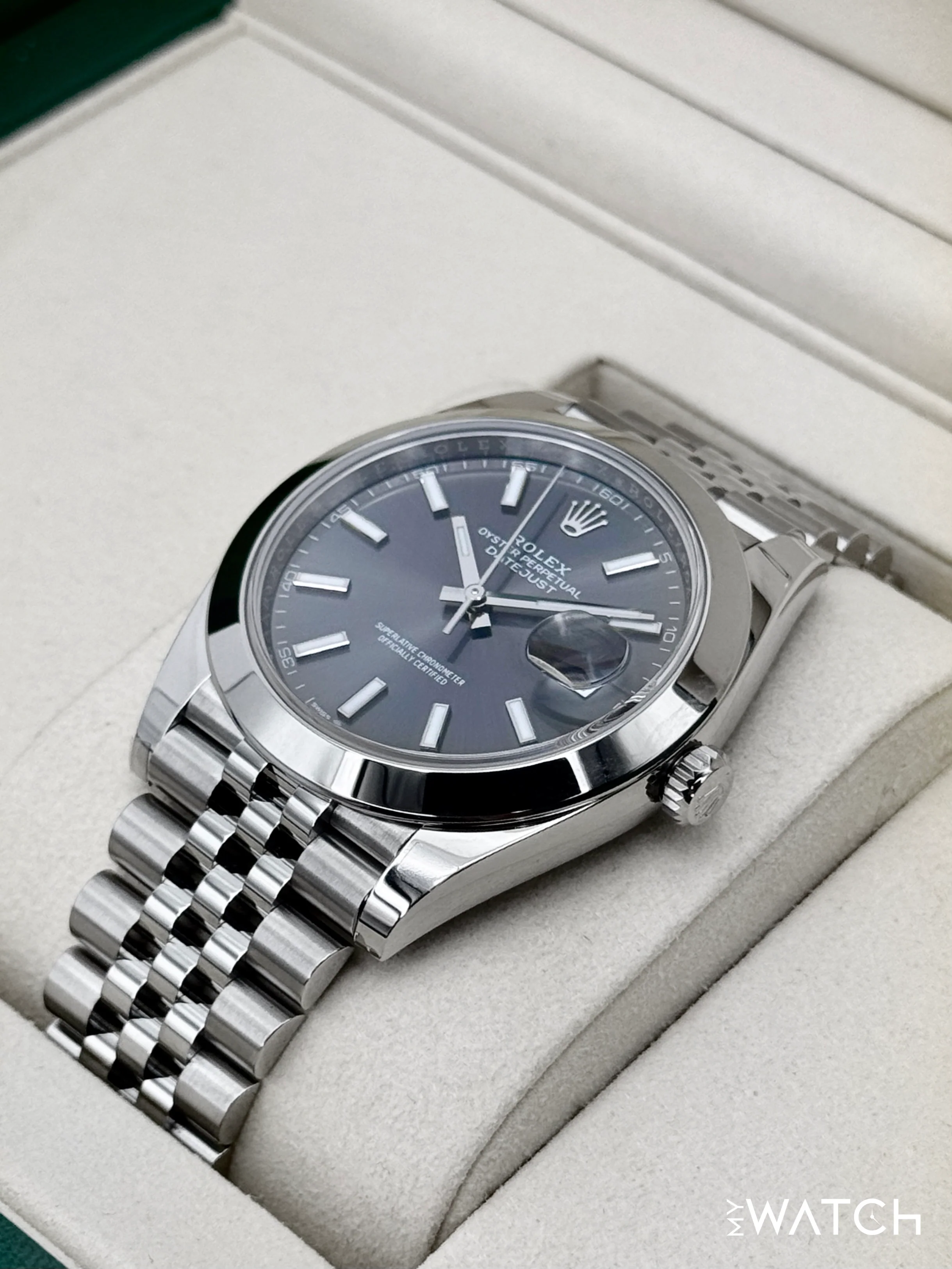 NEW 2025 Rolex Datejust 41mm 126300 Stainless Steel Jubilee Rhodium Dial - Image 5